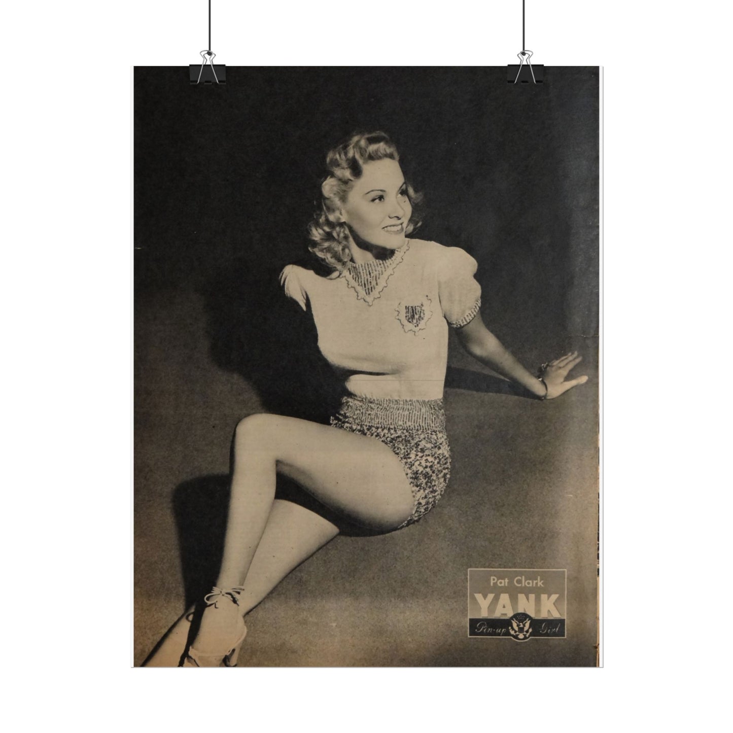 Pin Up Girl Pat Clark Rolled Poster