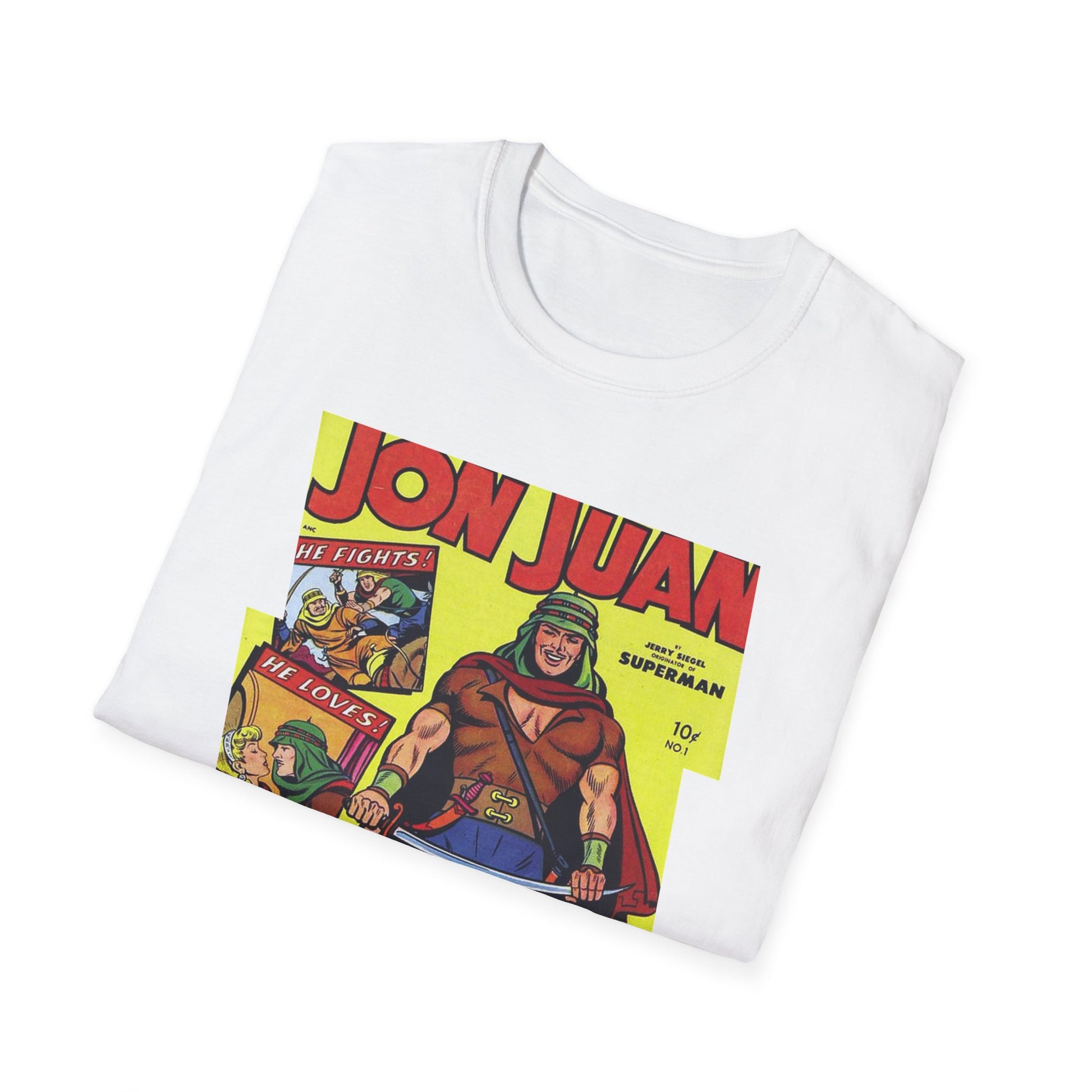 Vintage Jon Juan Comic Tee - Old School Male 