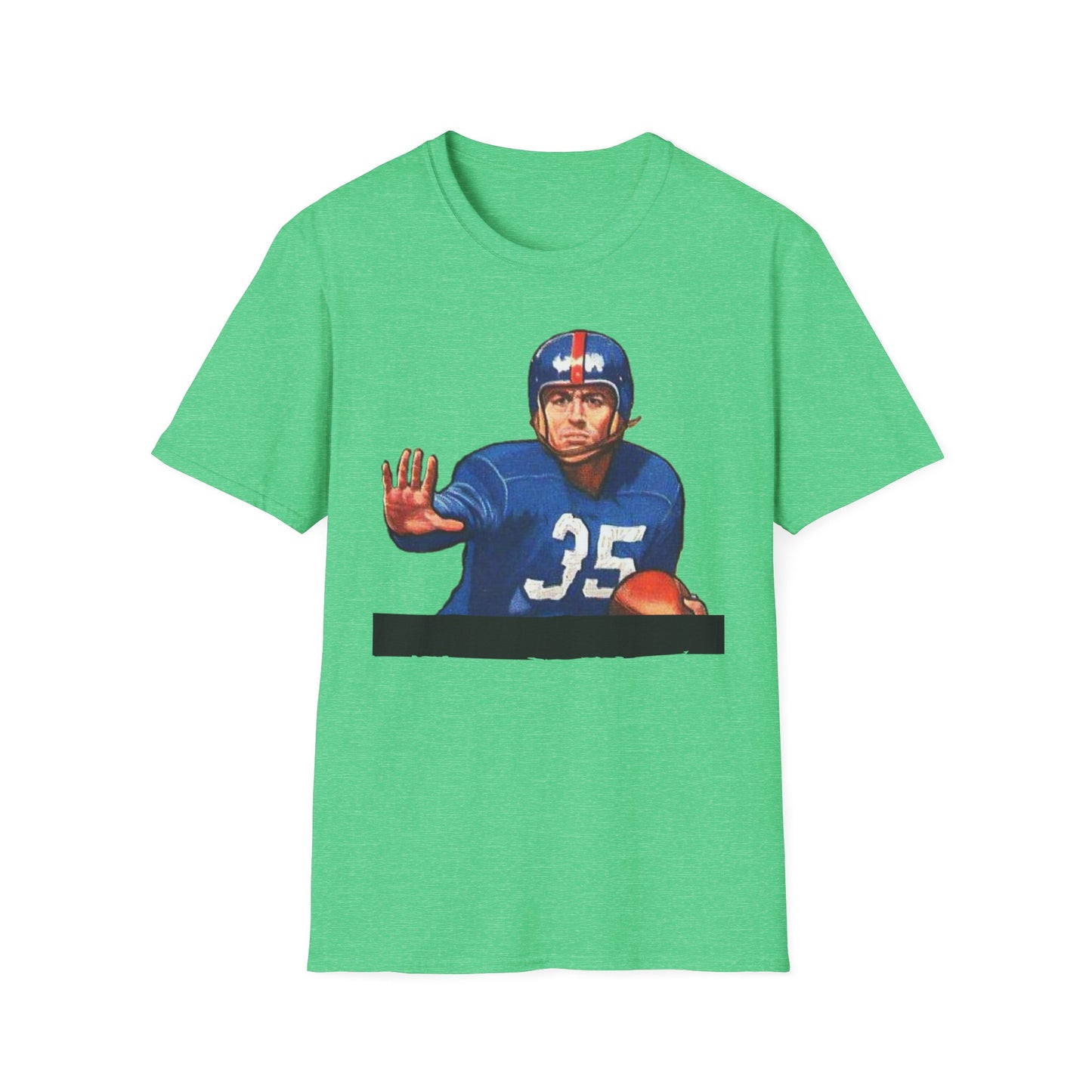 Retro Gene Roberts Football Star Unisex Softstyle Tee - Old School Male 