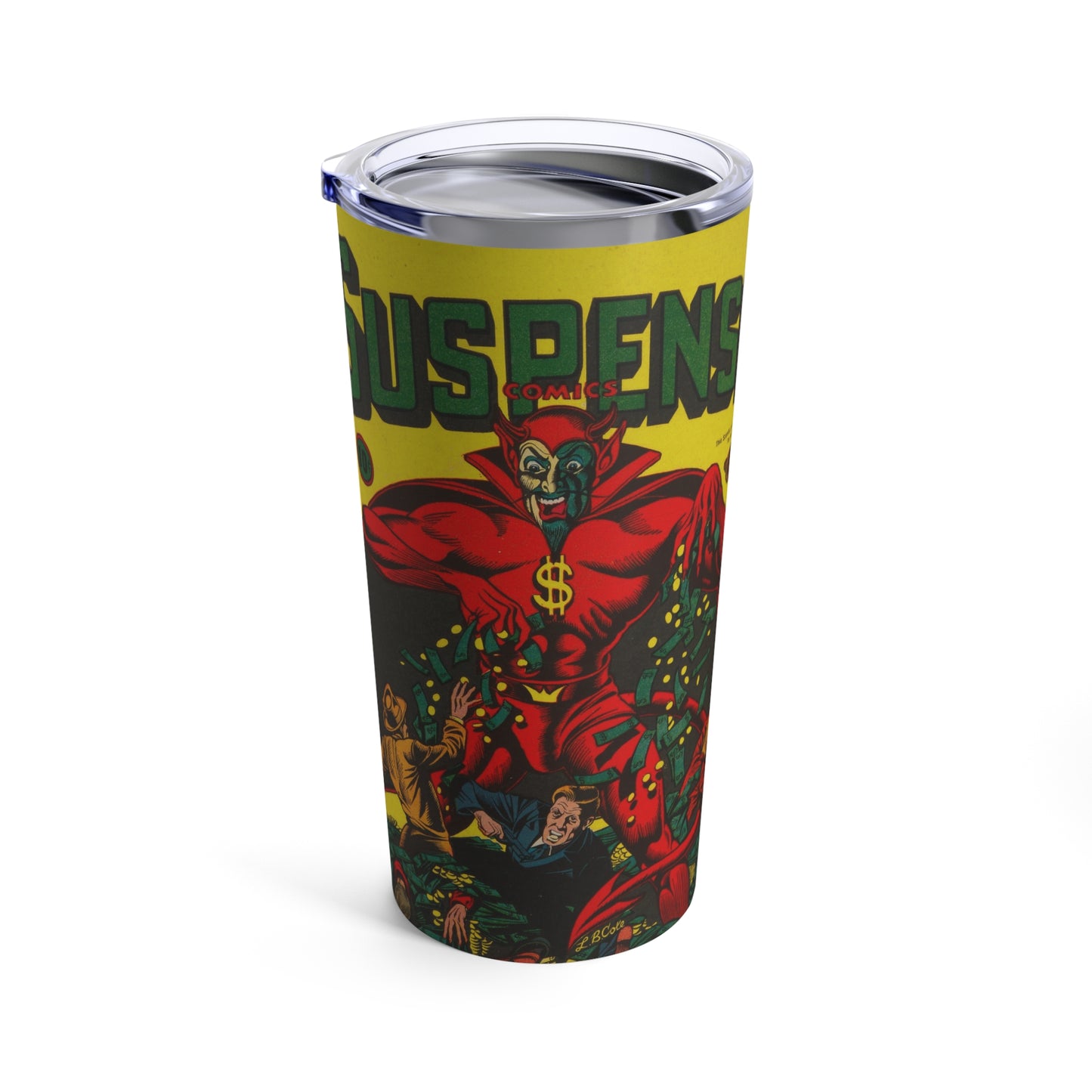 Vintage Thriller Comics Insulated Tumbler 20oz - Old School Male 