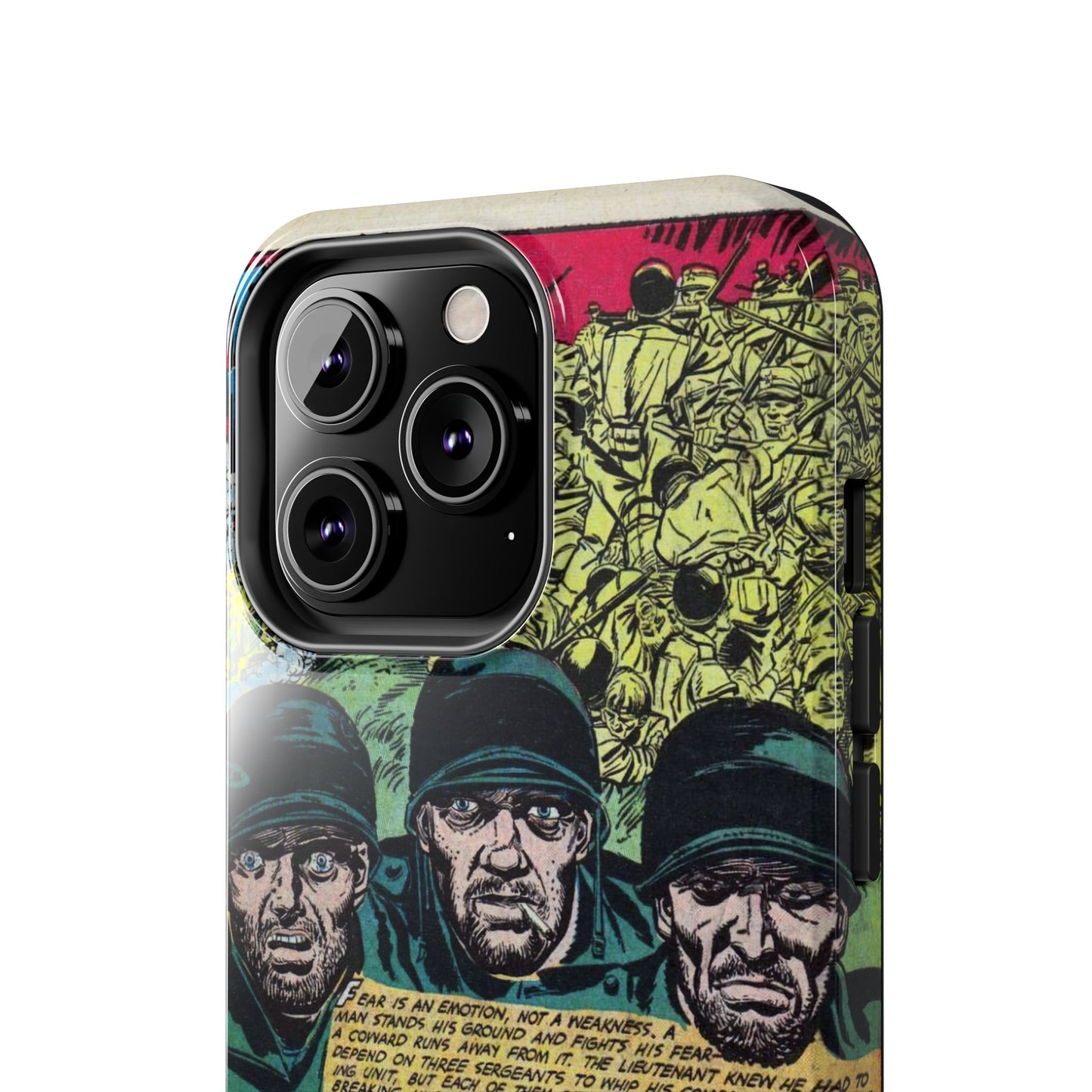 Vintage Military Comic-Inspired Phone Case - Old School Male 