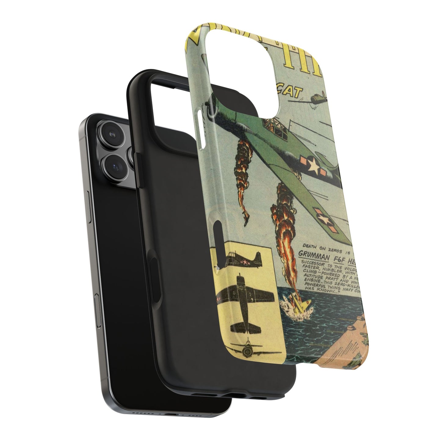 Retro Wings Comic Page Tough Phone Cases