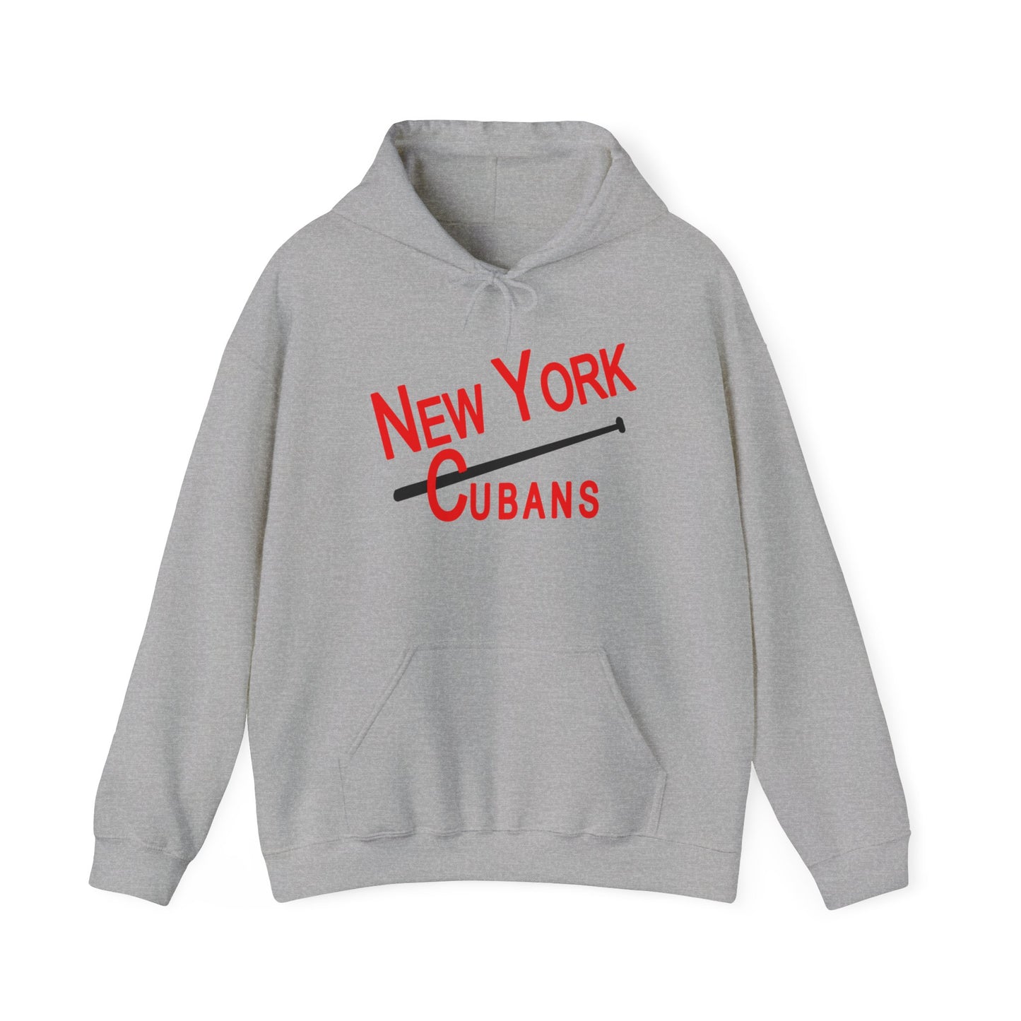 Cozy New York Cubans Hoodie - Vintage Negro League Style with Adjustable Hood and Pouch