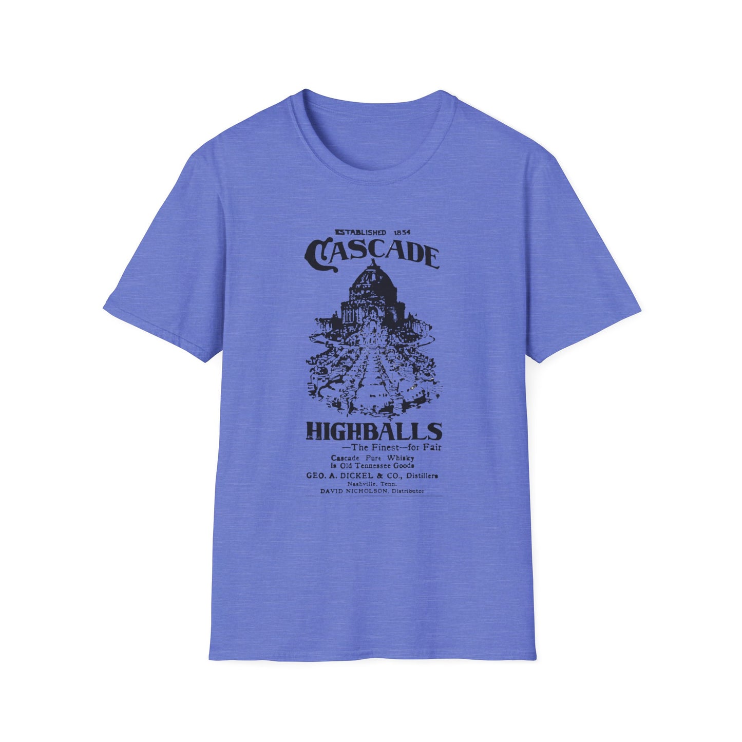 Vintage Cascade Highballs T-Shirt - 100% Cotton, Classic Fit, Versatile Style for Any Occasion