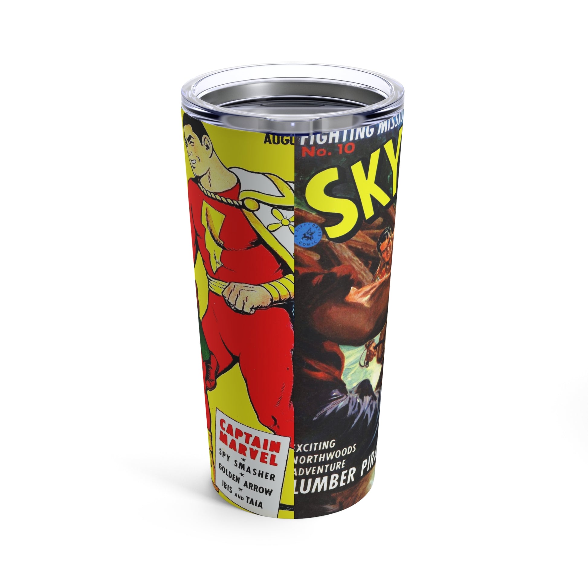 Retro Comic Book Tumbler - Old School Male 