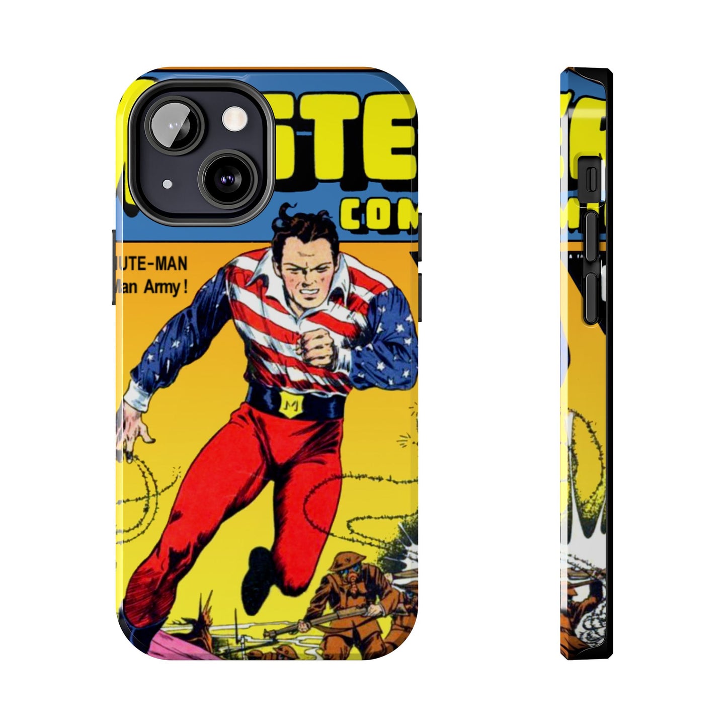 Vintage Comic Artwork Tough Phone Cases - Old School Male 