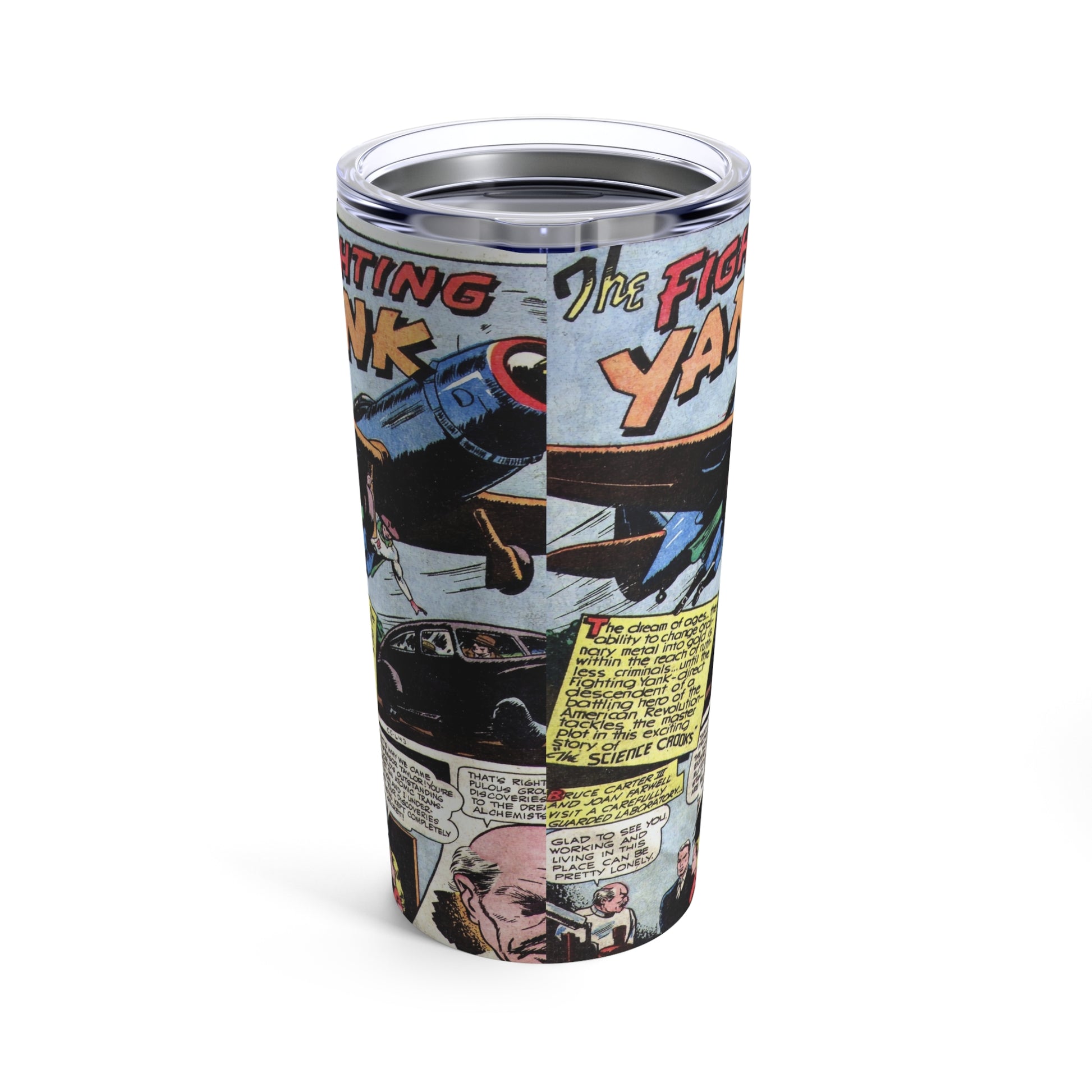 Fighting Yank 20oz Insulated Tumbler - Old School Male 