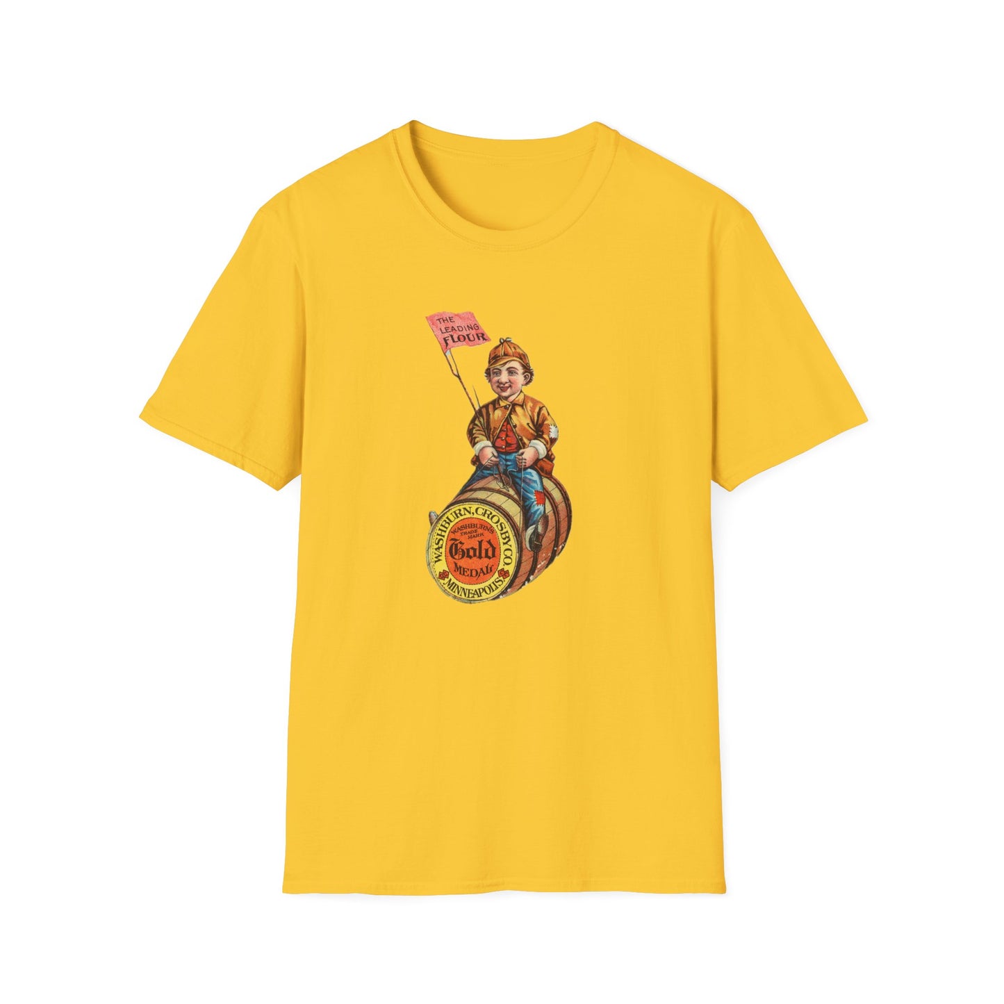 Retro Flour Advertisement T-Shirt - Old School Male 