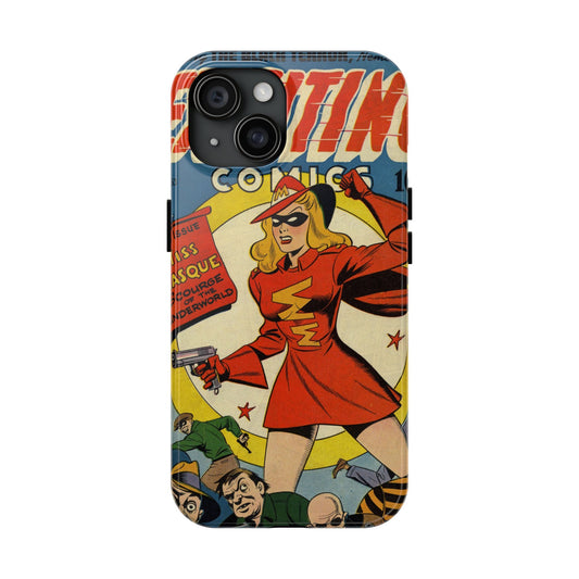 Vintage Comic Book Style Durable Phone Cases - Old School Male 