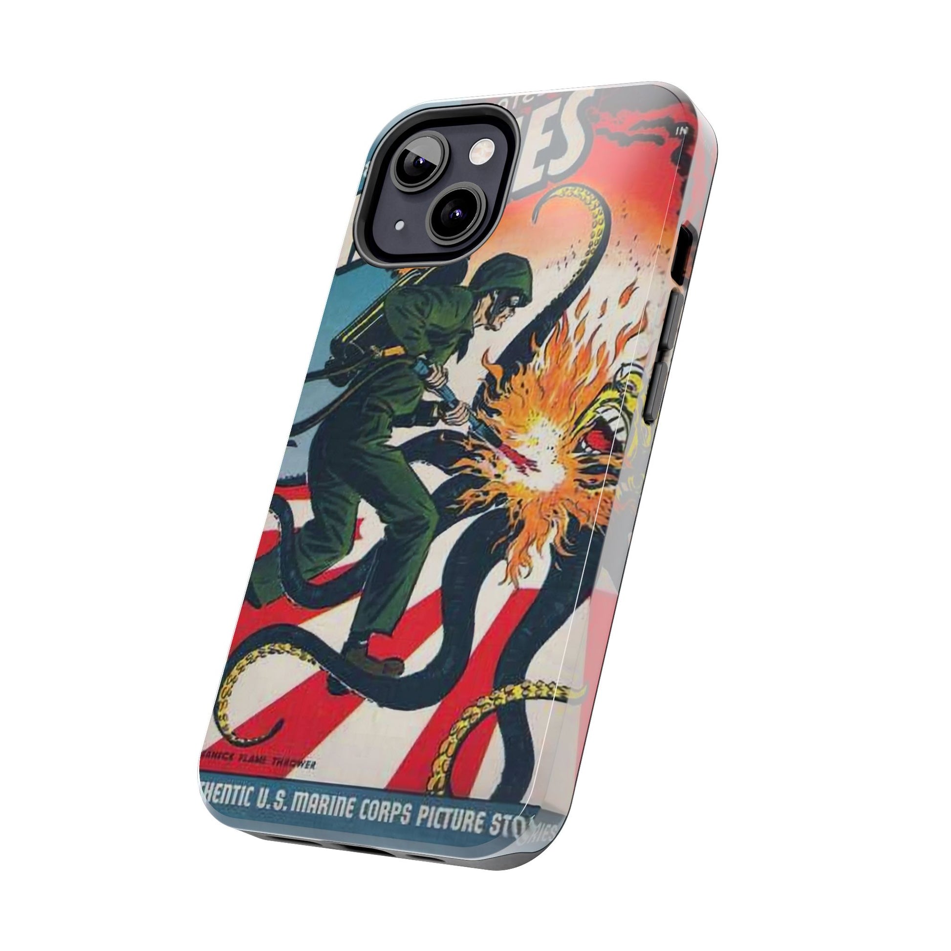 Vintage Marine-Themed Tough Phone Cases for Ultimate Protection - Old School Male 