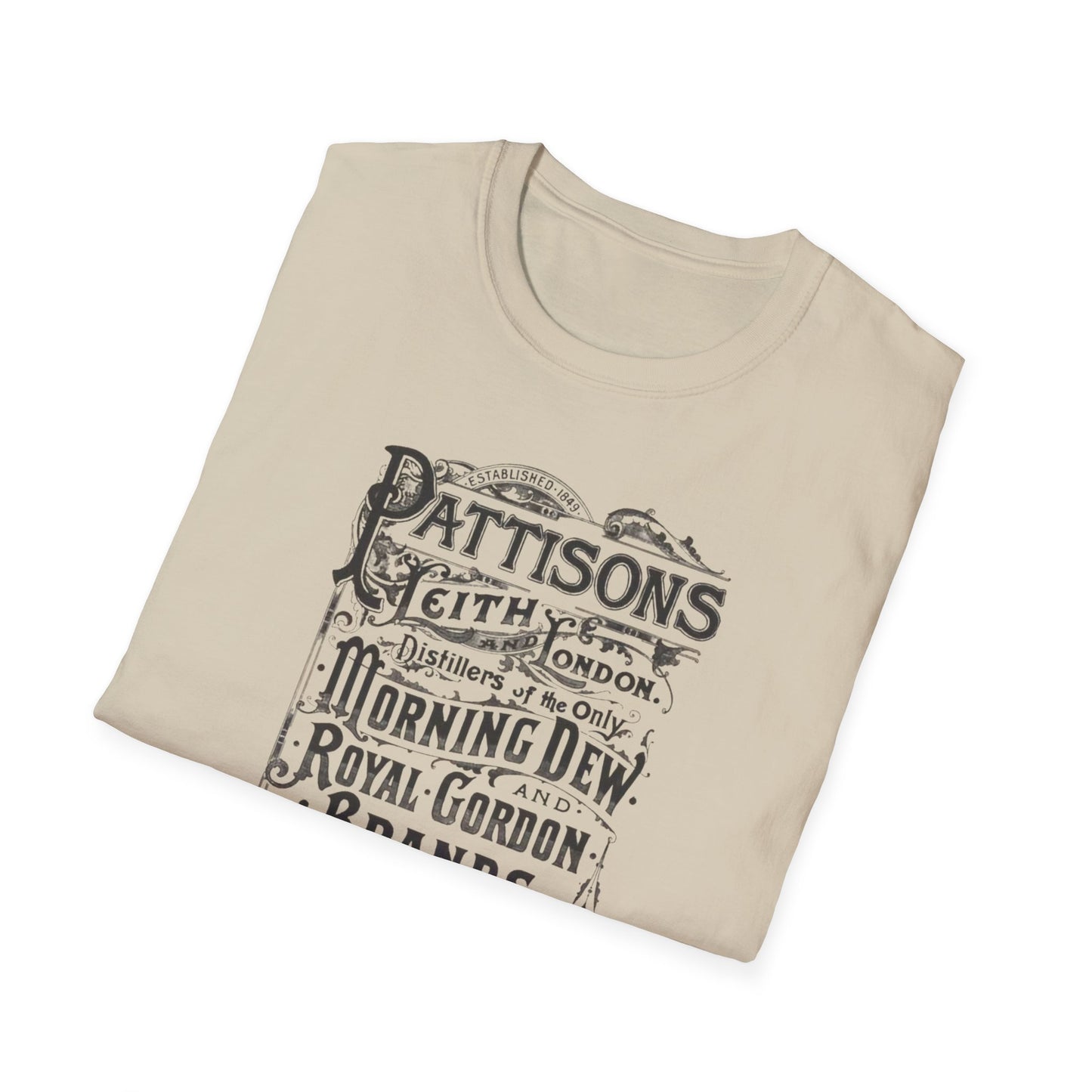 Pattison's Whiskey Graphic T-Shirt - Unisex Vintage Style Tee for Whiskey Lovers