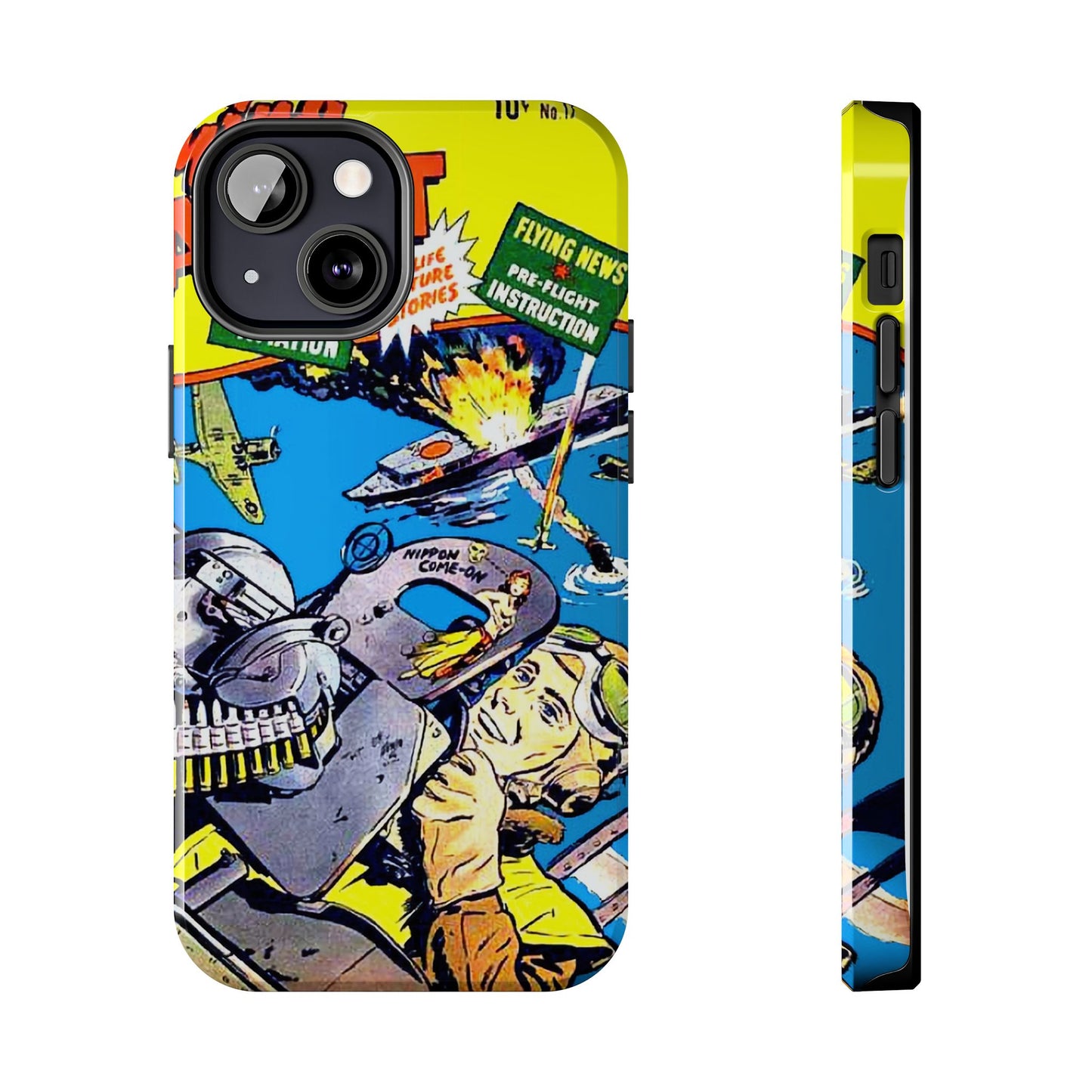 Vintage Comic Art Tough Phone Cases - Old School Male 