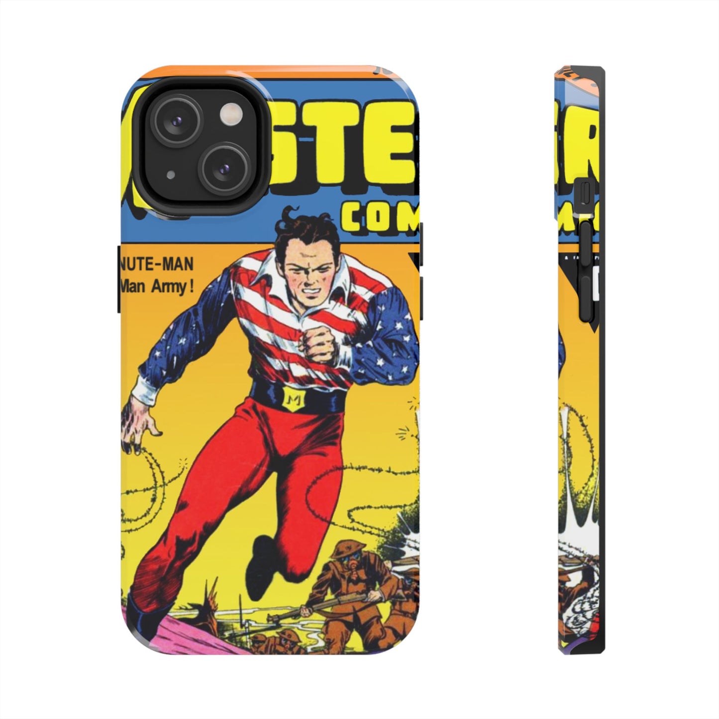 Vintage Comic Artwork Tough Phone Cases - Old School Male 