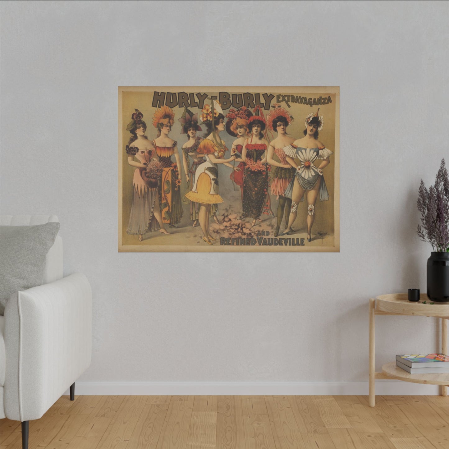 Retro Burlesque Canvas Artwork - Nostalgic Vintage Print