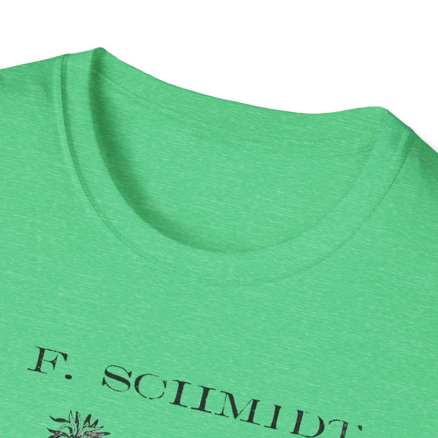 An elegant navy t-shirt featuring the C.F. Schmidt Lager Beer print, perfect for casual outings or beer tasting events.