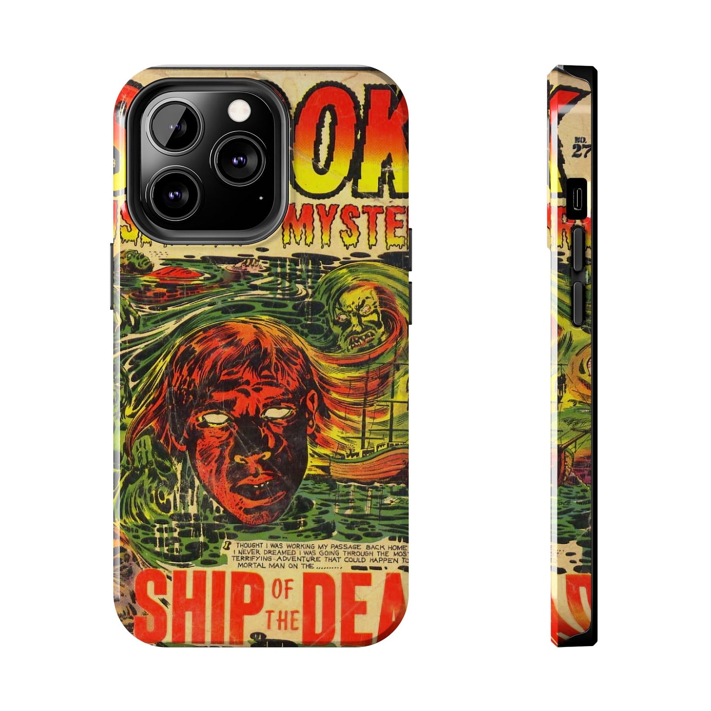 Vintage Horror Comic Phone Cover - Old School Male 