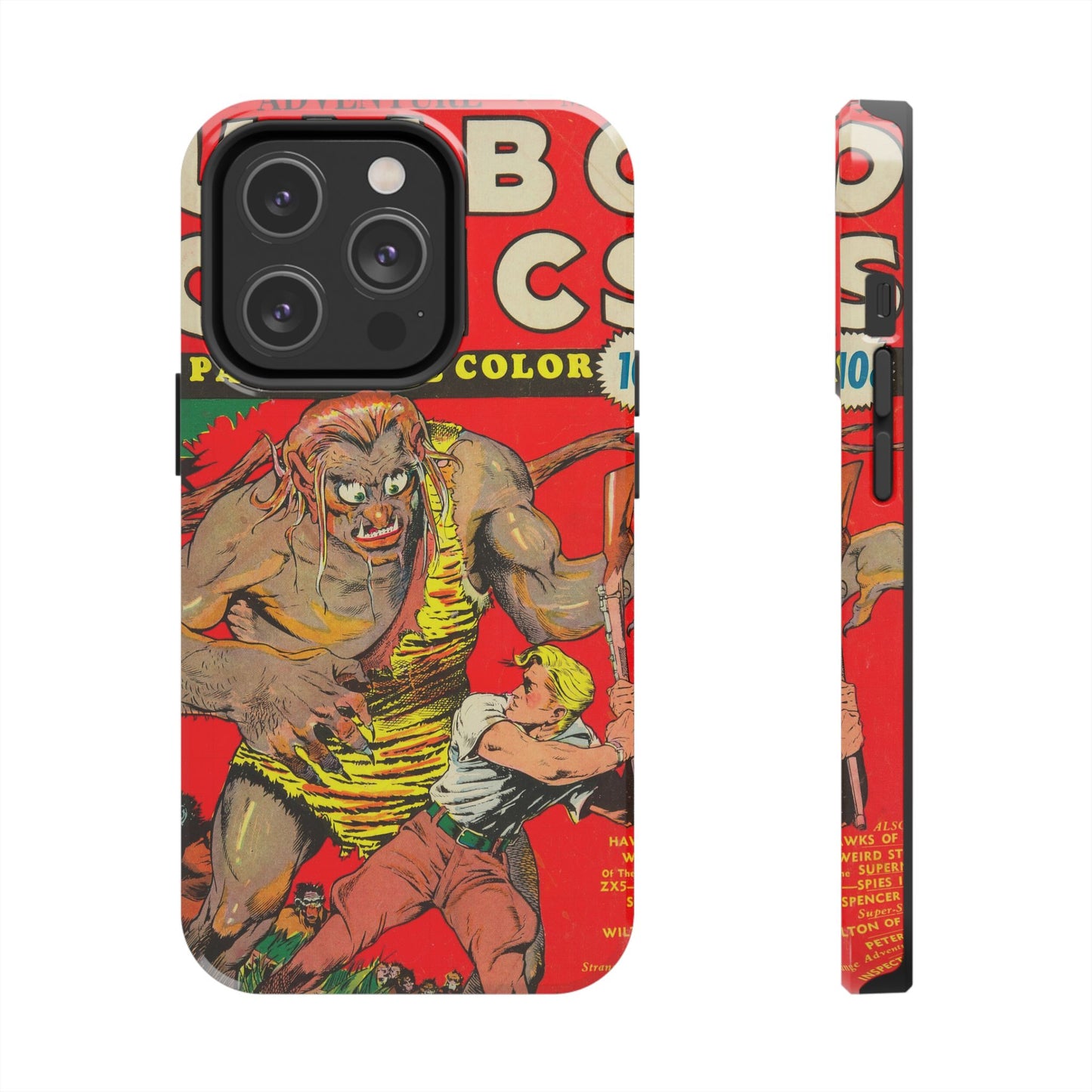 Vintage-Inspired Comic Book Tough Phone Cases - Old School Male 