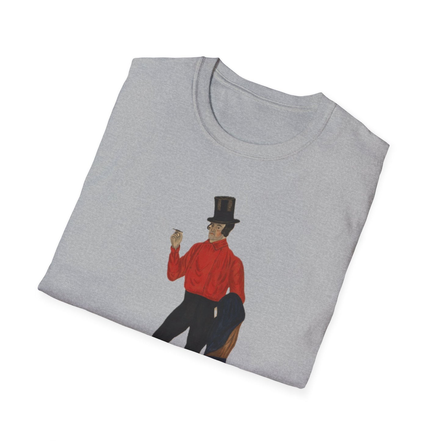 Retro Top Hat Gentleman's Unisex Tee - Old School Male 