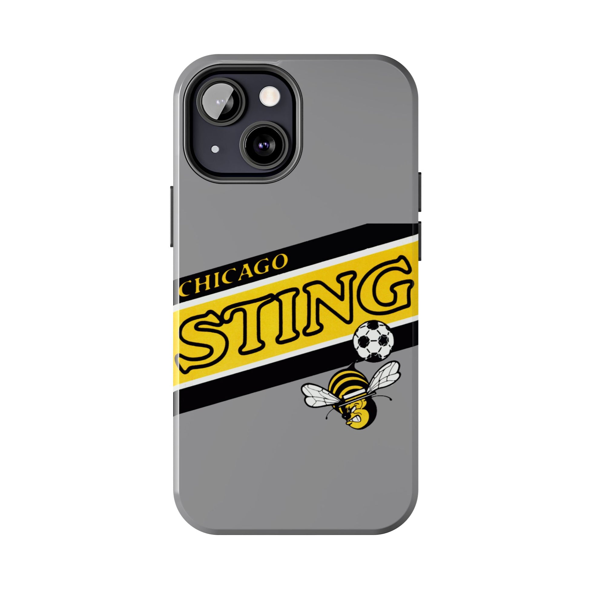 Vintage Chicago Sting Soccer Team Logo Durable Phone Cases - Old School Male 