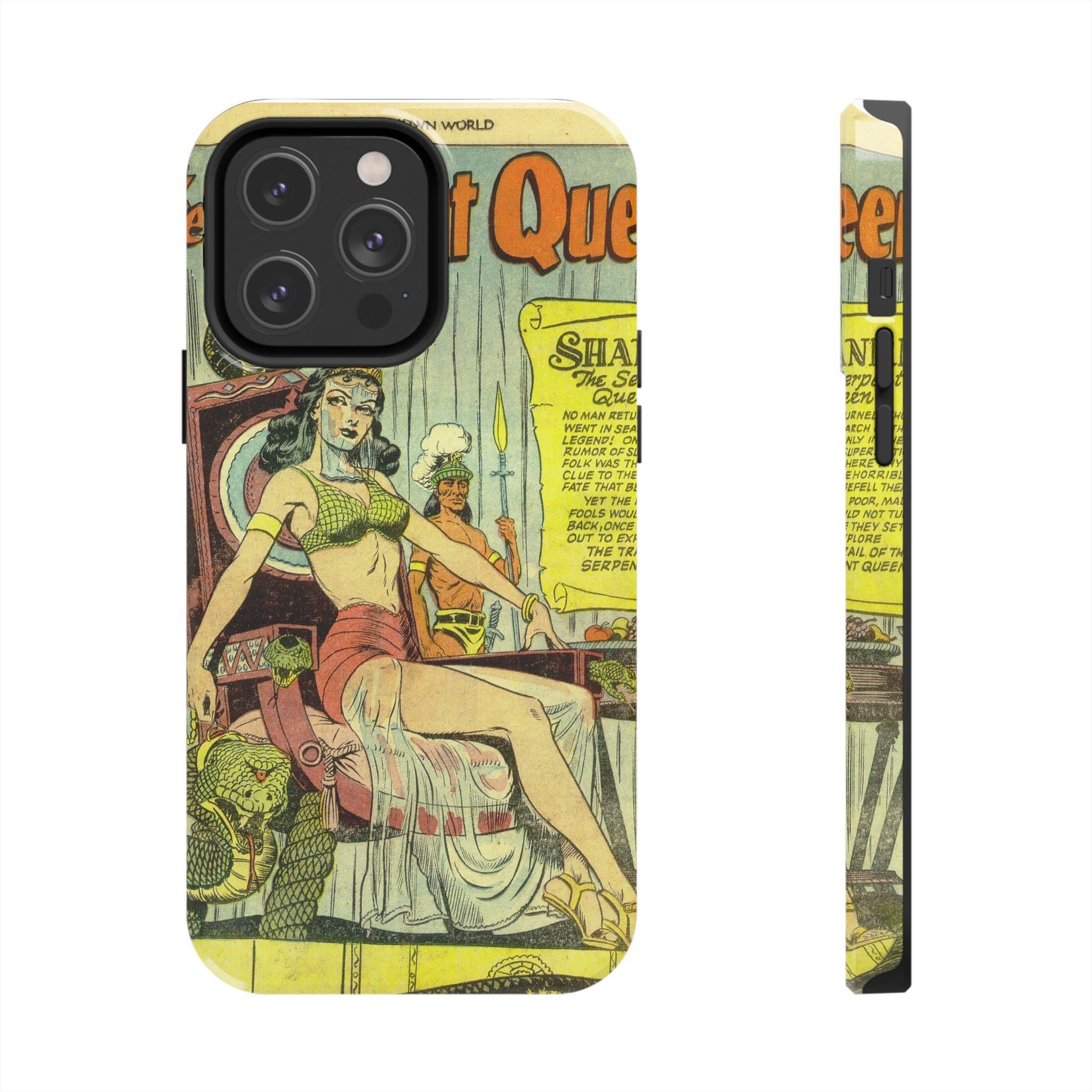 Vintage Serpent Queen Fantasy Comic Phone Case - Old School Male 