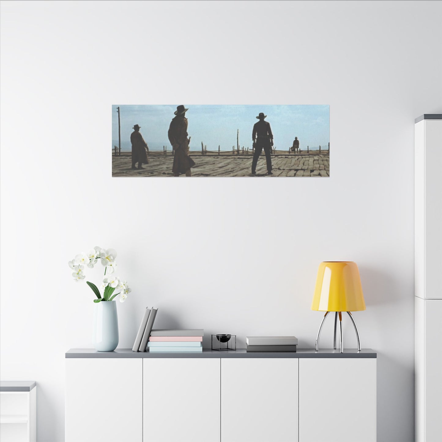 Once Upon a Time in the West Scene Canvas Print - Old School Male 