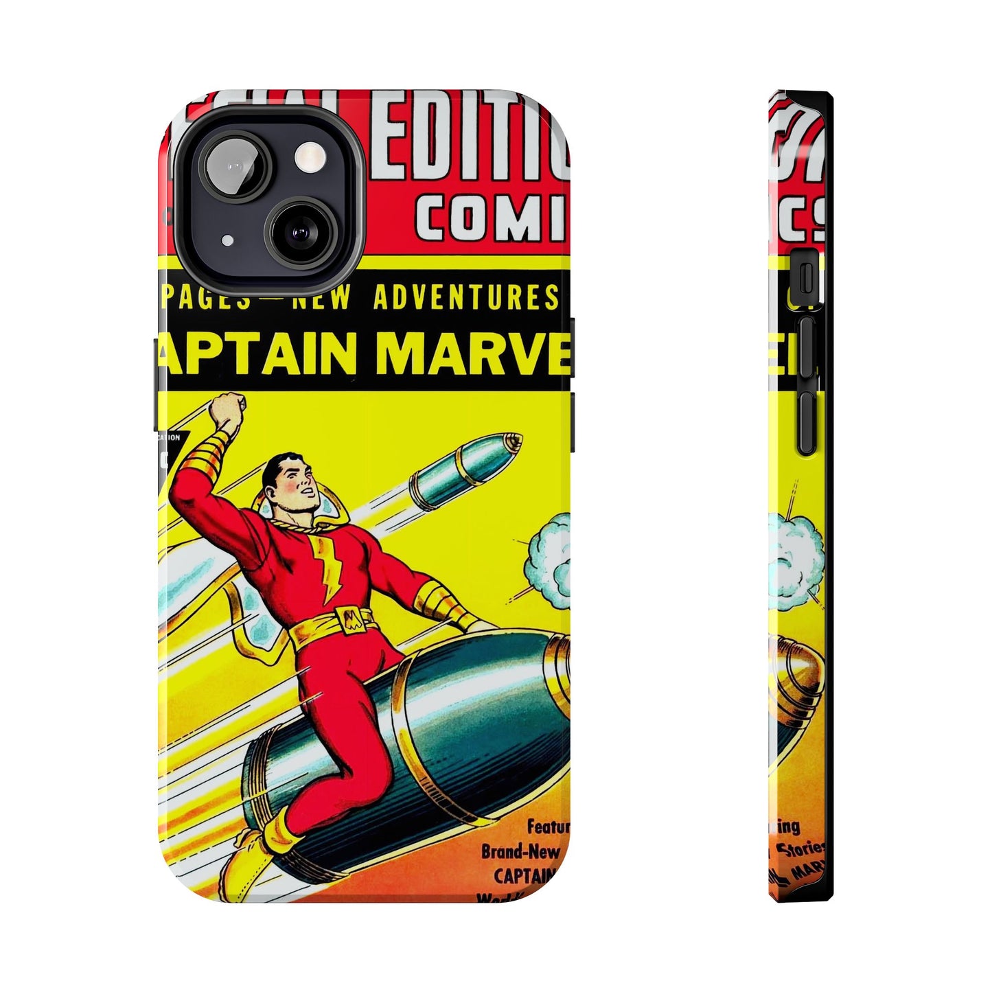 Vintage Captain Marvel Comic Tough Phone Cases - Old School Male 