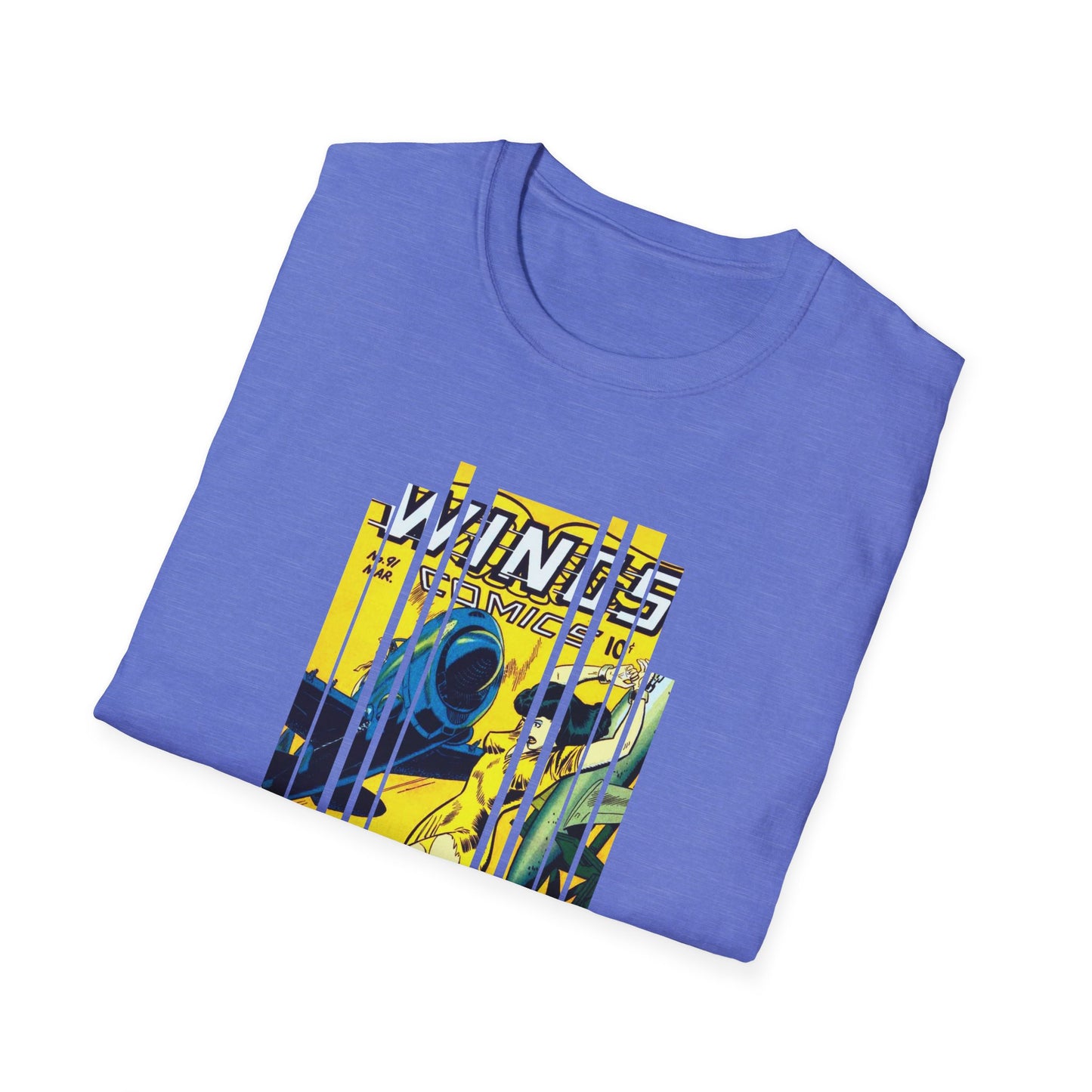 Vintage Comic Book Cover Unisex Softstyle Tee