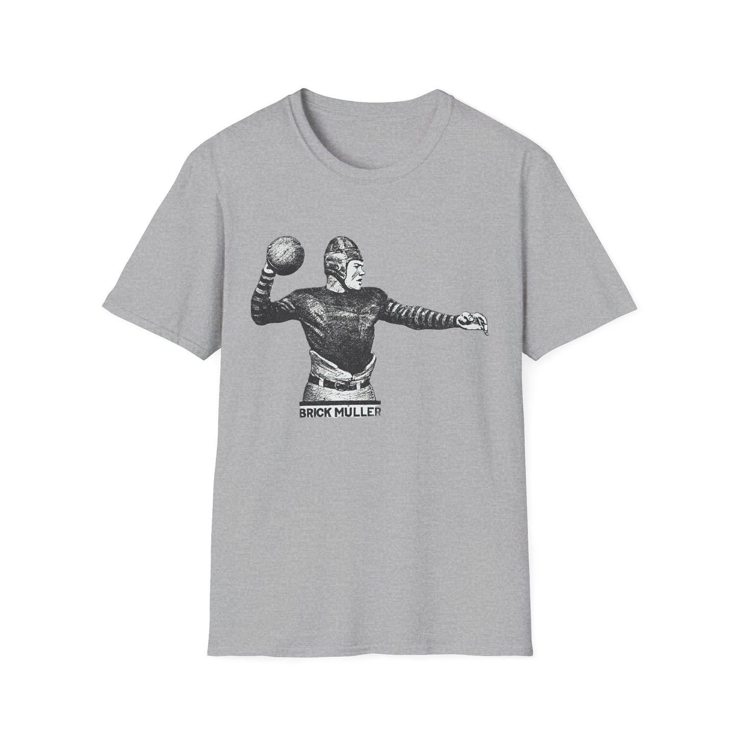 Retro Brick Muller Football Player Tee