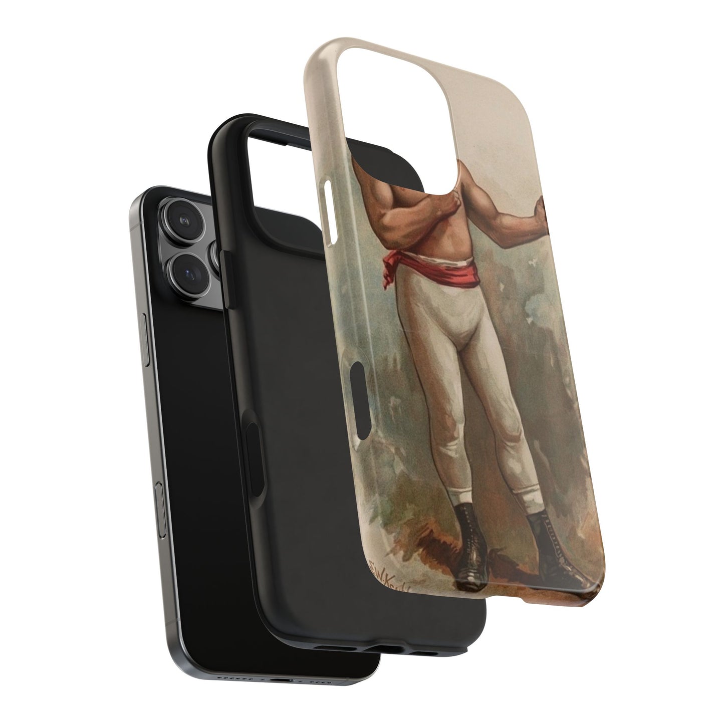 Retro Boxer Graphic Heavy-Duty Phone Cases