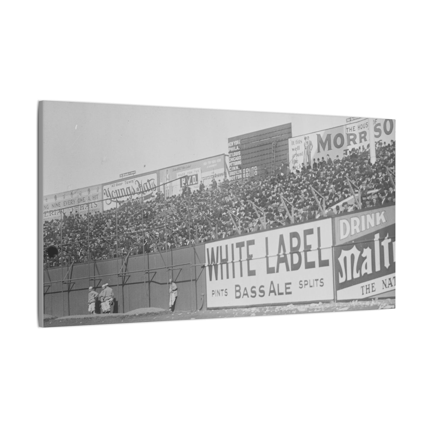 Vintage Bleachers at the Polo Grounds in NYC Canvas Print