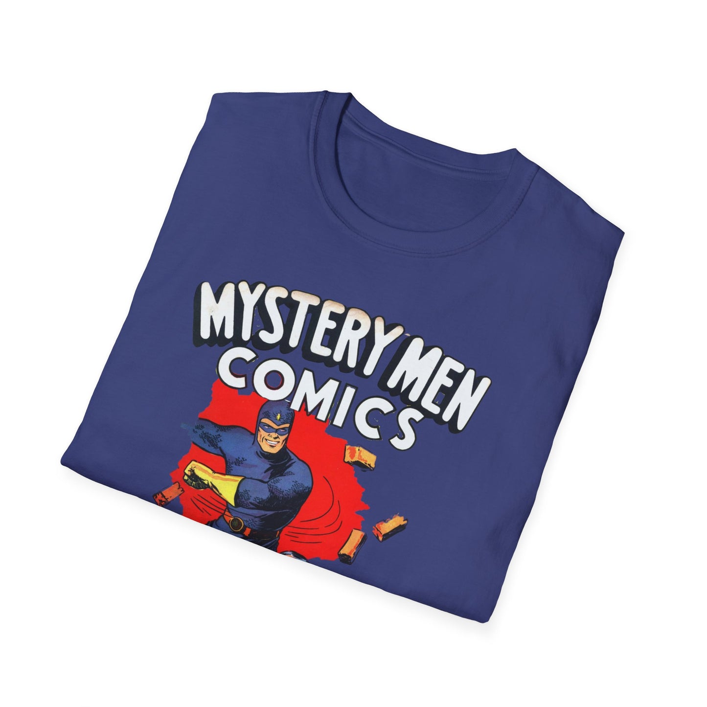 Retro Comics T-Shirt - Nostalgic Mystery Men Tee in Soft 100% Cotton, Perfect for Pop Culture Fans