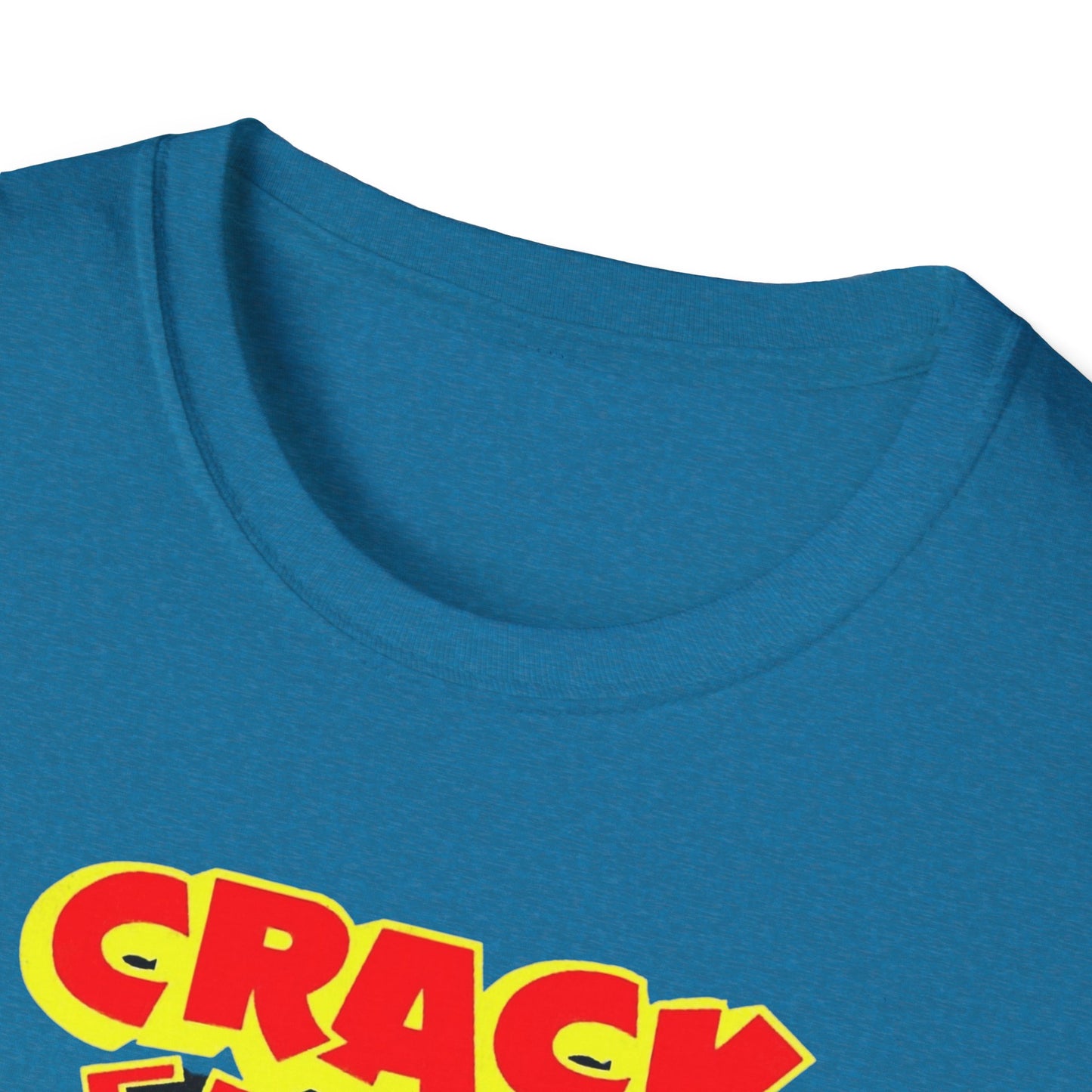 Vintage Comic T-Shirt - Retro Crack Design in Soft 100% Cotton for Comic Fans