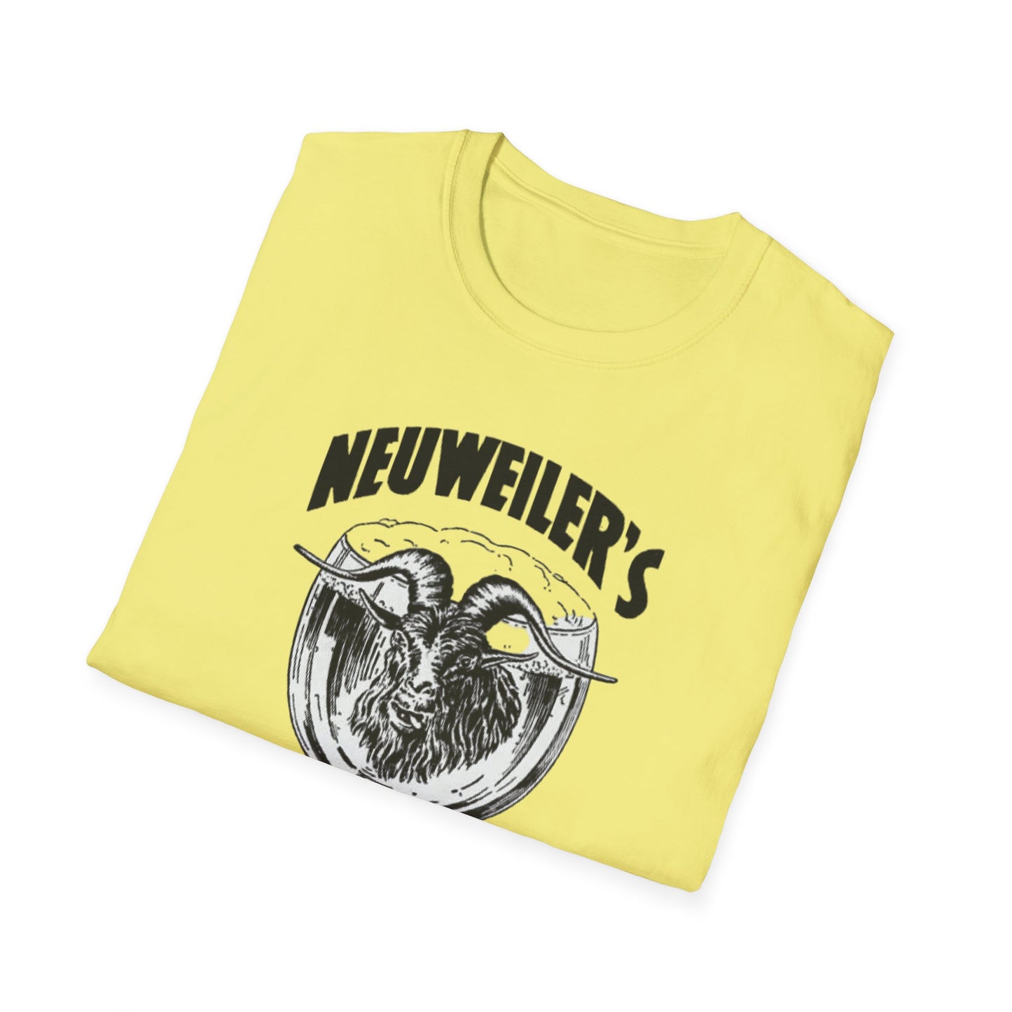 Sip Back and Relax: Vintage Neuweiler's 100% Cotton Bock Beer T-Shirt for Ultimate Chill Vibes