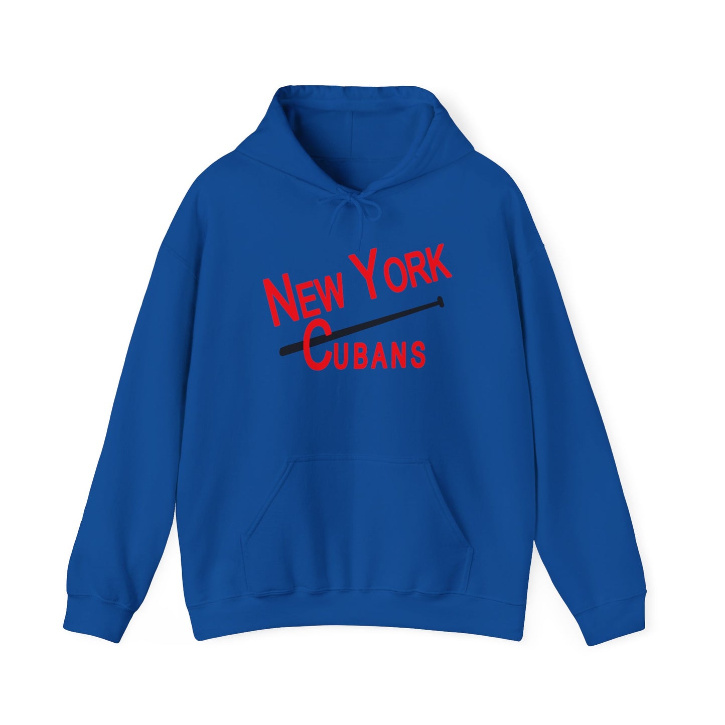 Cozy New York Cubans Hoodie - Vintage Negro League Style with Adjustable Hood and Pouch