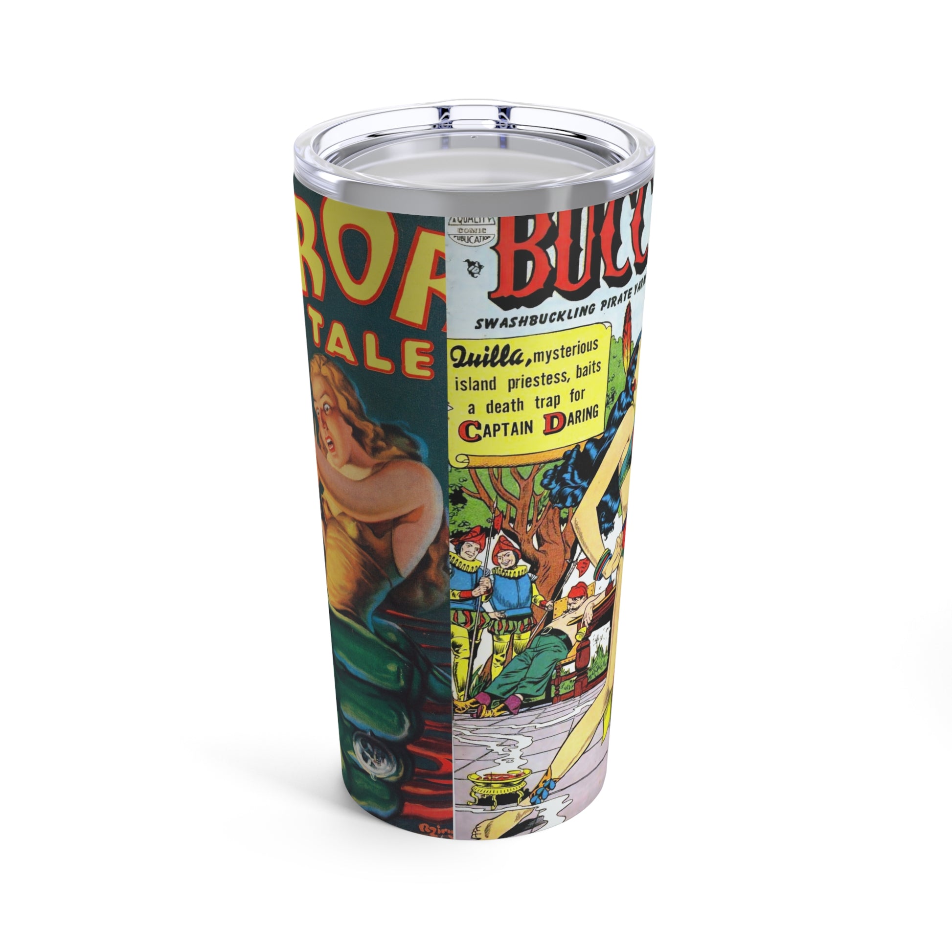 Retro 1950s Comic Book Art Insulated Tumbler 20oz - Old School Male 