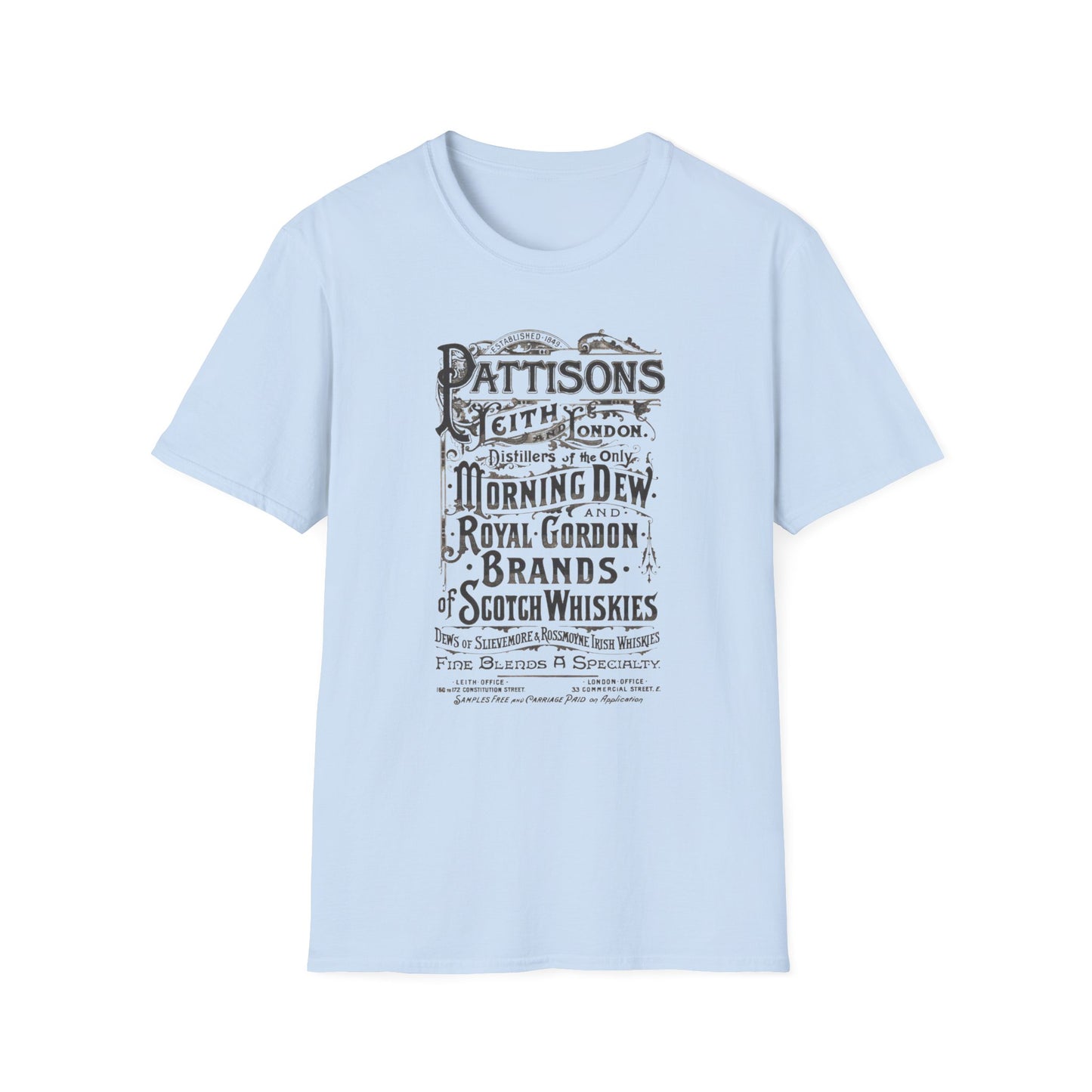 Pattison's Whiskey Graphic T-Shirt - Unisex Vintage Style Tee for Whiskey Lovers