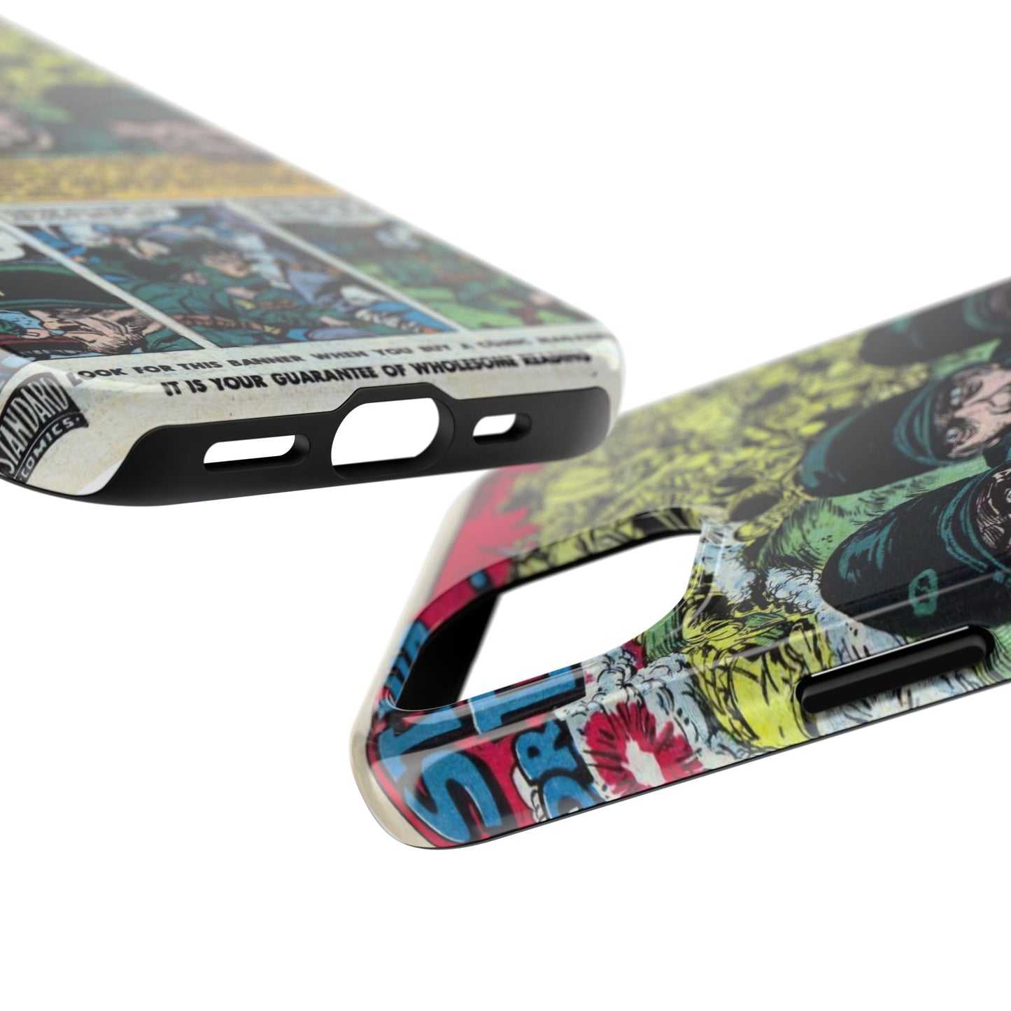 Vintage Military Comic-Inspired Phone Case