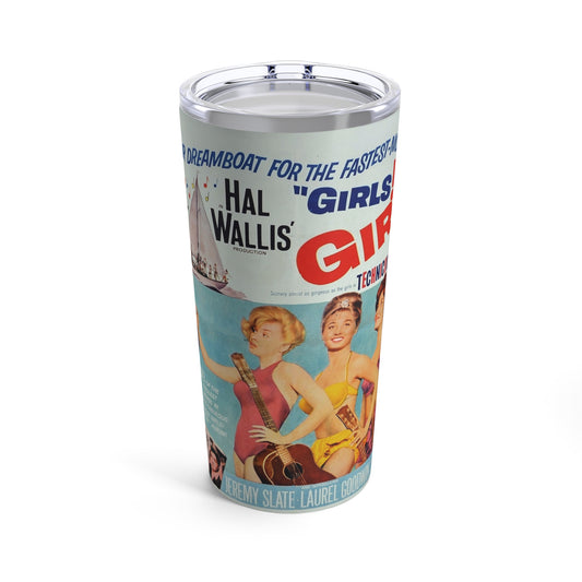 Elvis Presley Girls Girls Girls Movie Poster Insulated Tumbler 20oz - Old School Male 