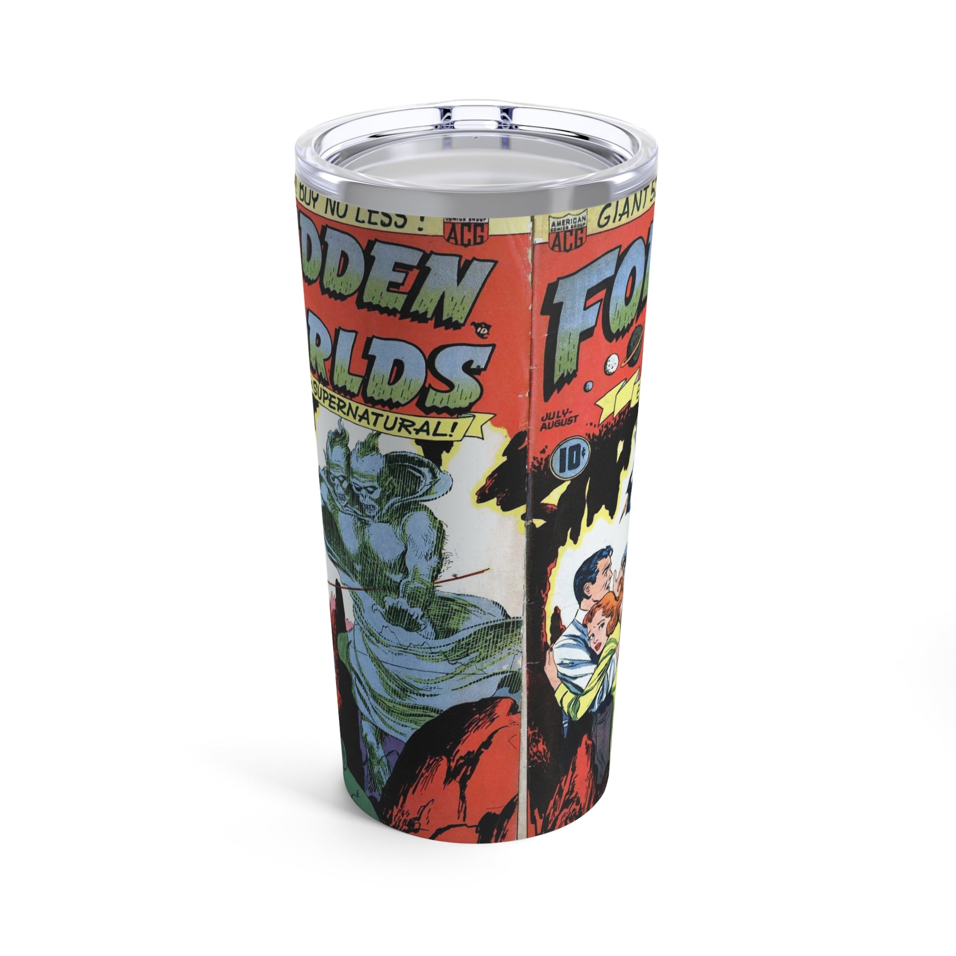 Vintage Sci-Fi Comic Book Inspired 20oz Tumbler - Old School Male 