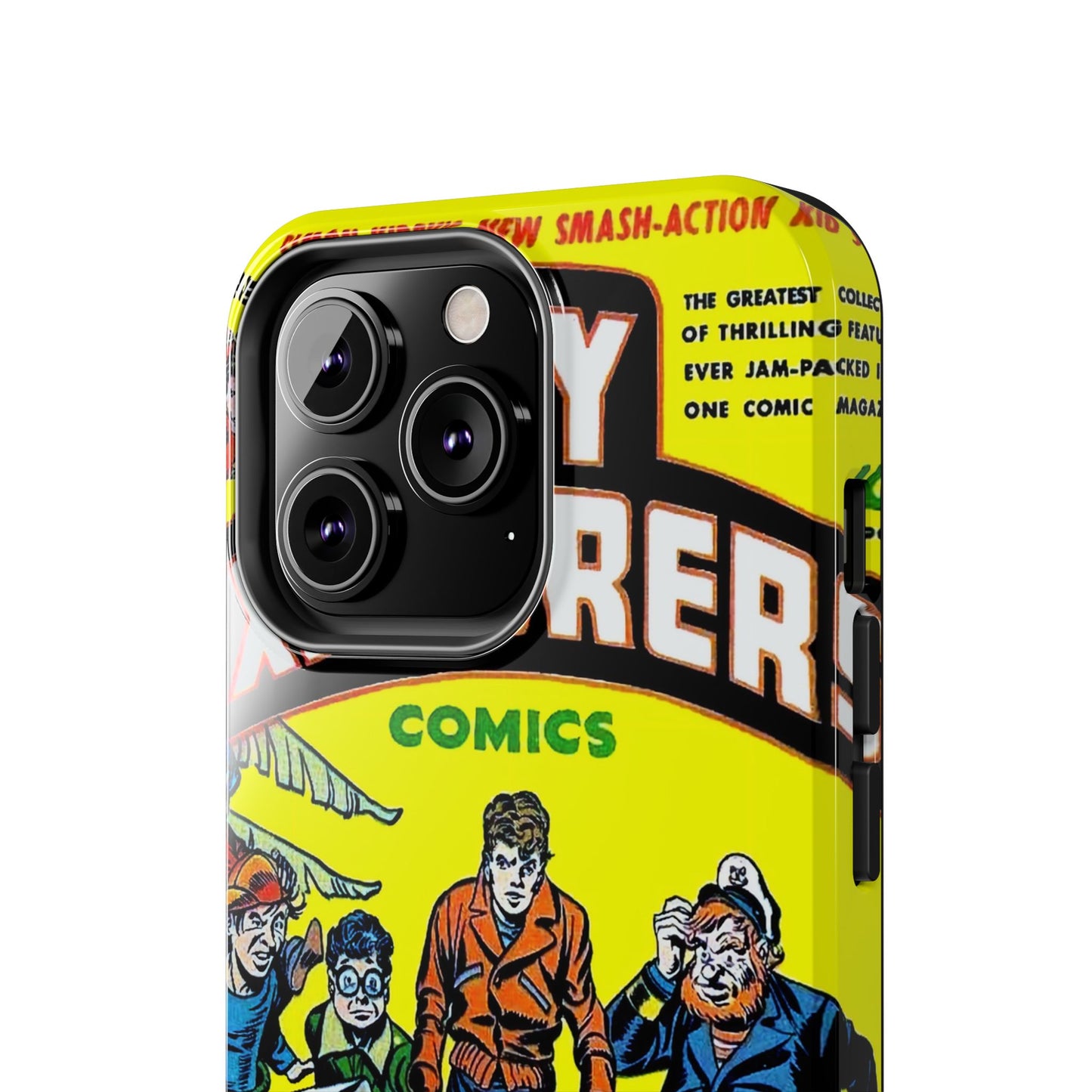 Vintage Comic Book Cover Rugged Phone Cases - Old School Male 