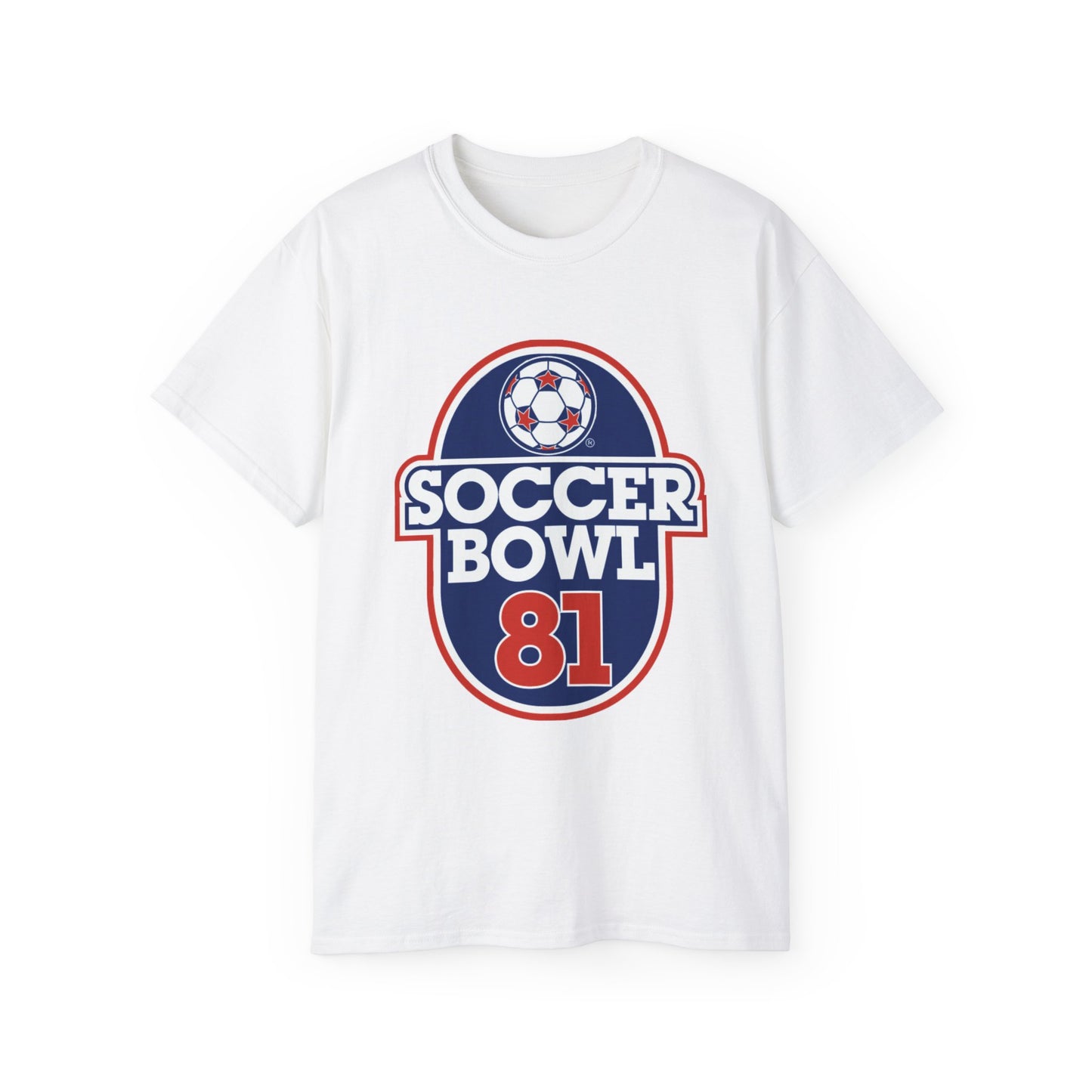 North American Soccer League Soccer Bowl 81 Unisex Ultra Cotton Tee - Old School Male 