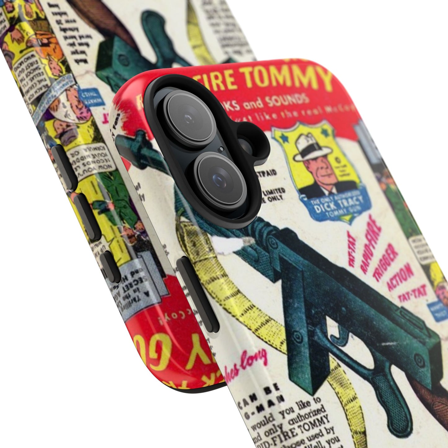 Dick Tracy Tommy Gun Vintage-Inspired Tough Phone Cases