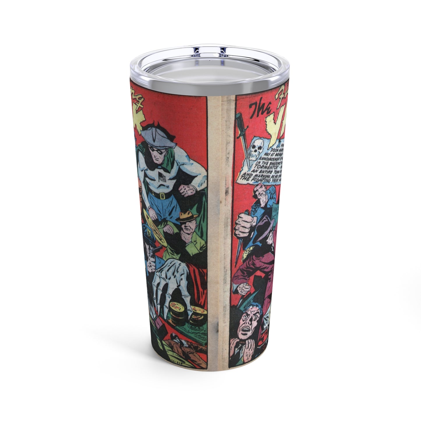 The Fighting Yank Comic Ultimate 20oz Insulated Tumbler - Old School Male 