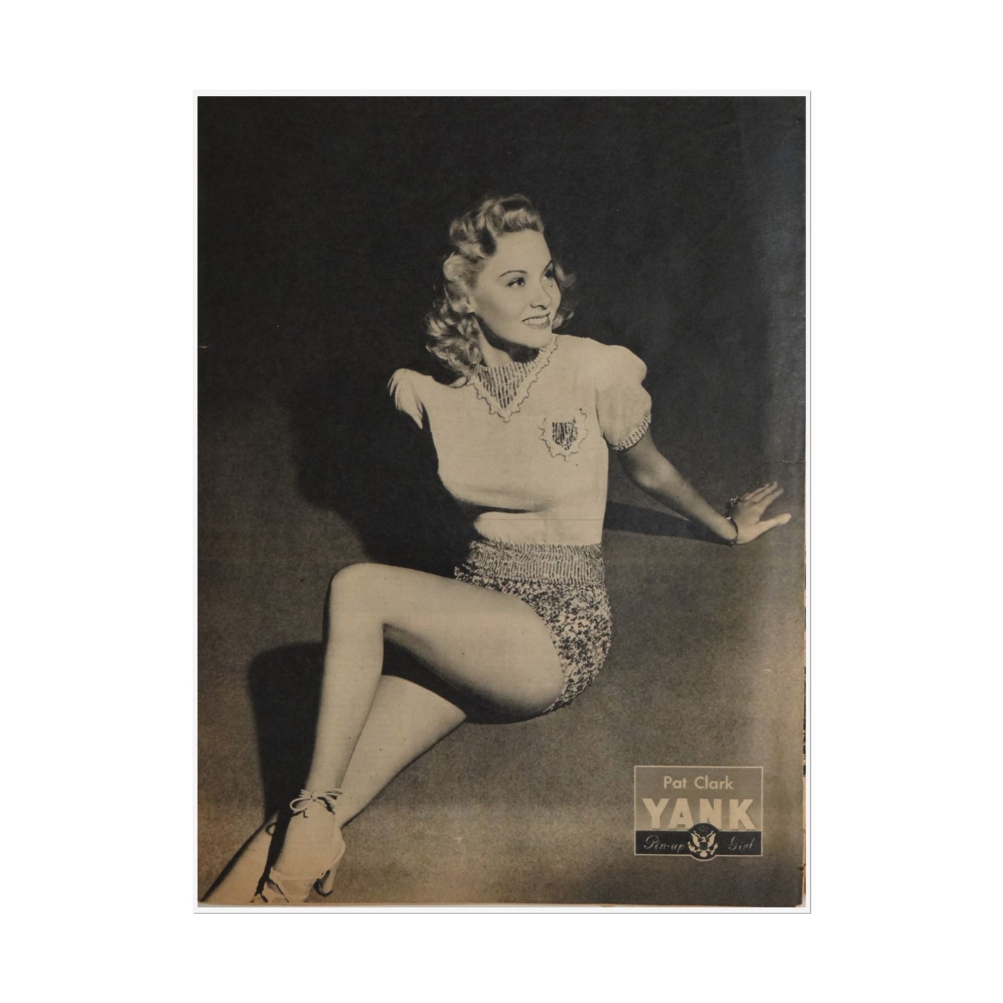 Pin Up Girl Pat Clark Rolled Poster - Old School Male 