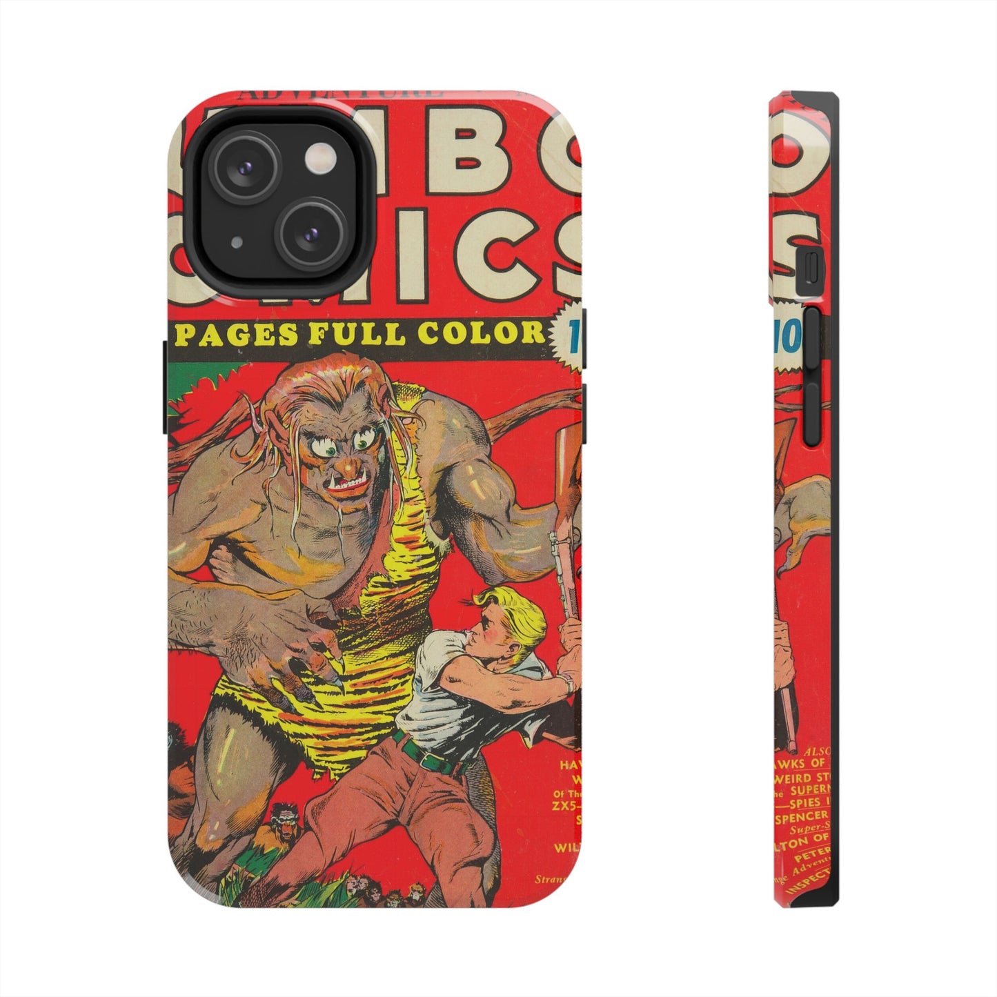 Vintage-Inspired Comic Book Tough Phone Cases - Old School Male 