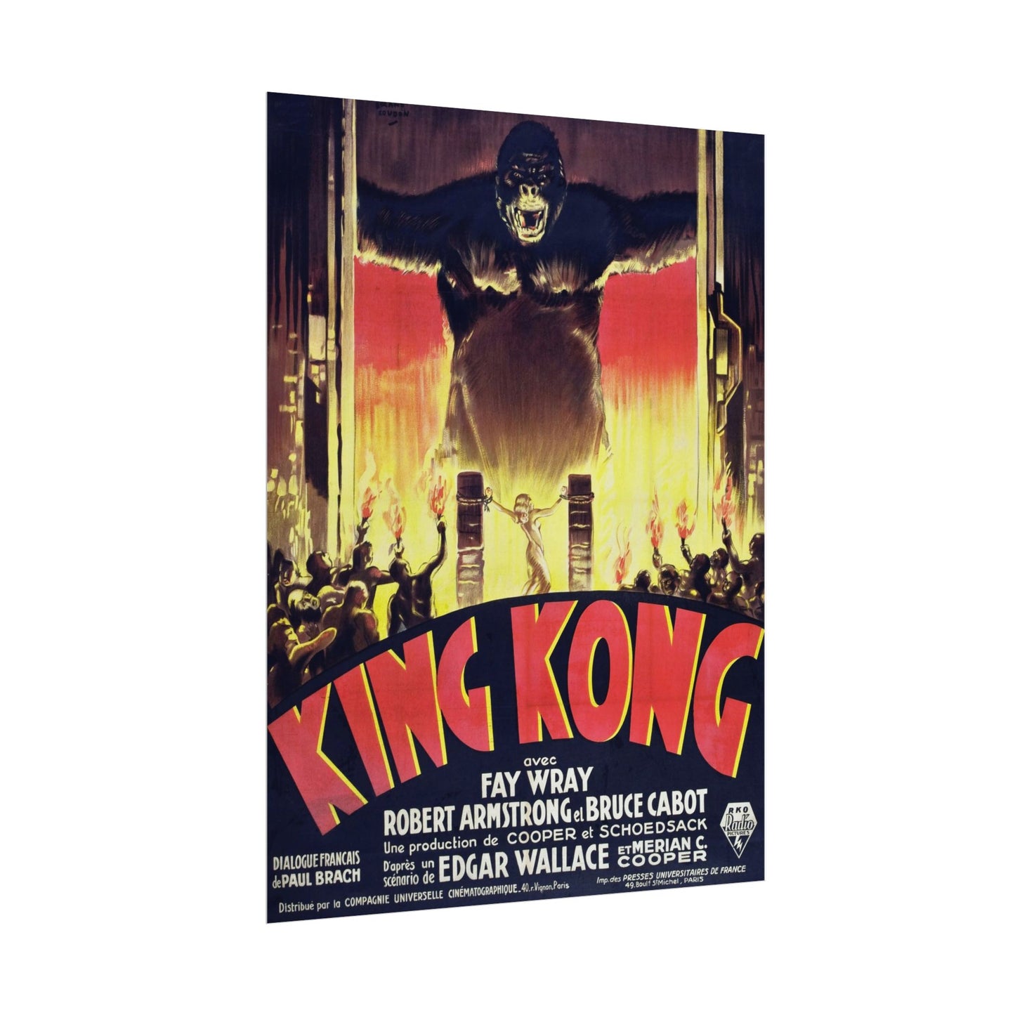 Poster Vintage King Kong French Movie Poster