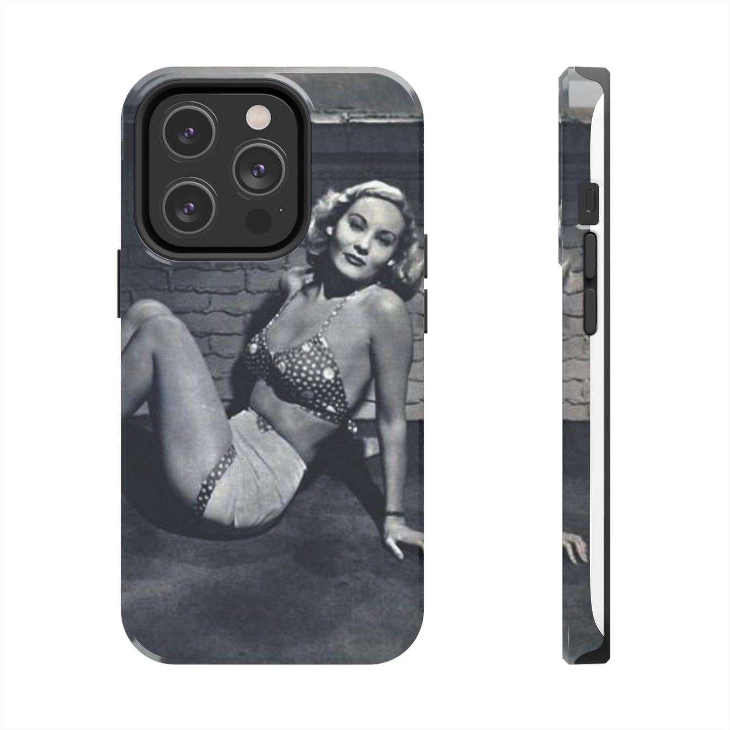 Retro Pinup Girl Tough Smartphone Cases - Old School Male 