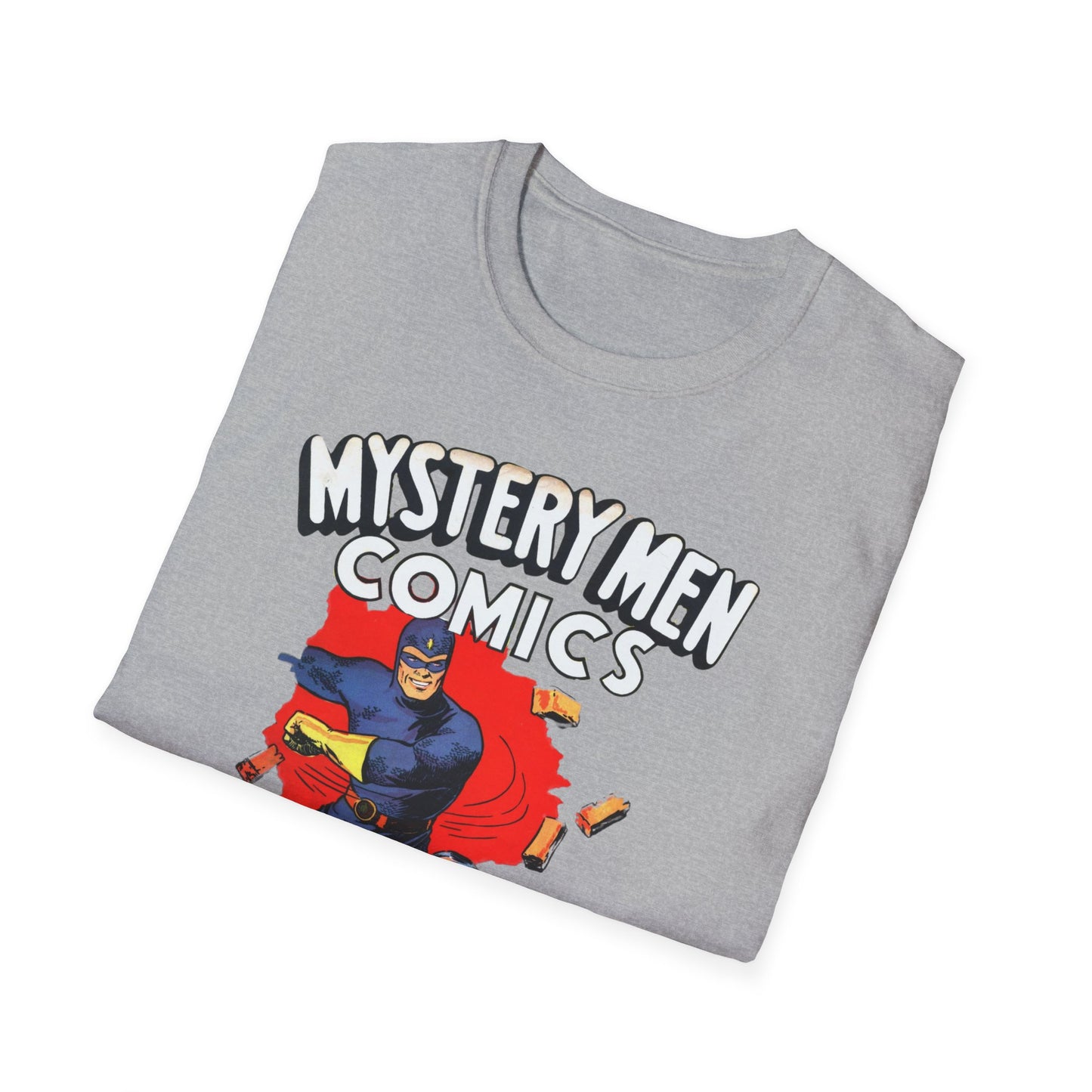 Retro Comics T-Shirt - Nostalgic Mystery Men Tee in Soft 100% Cotton, Perfect for Pop Culture Fans