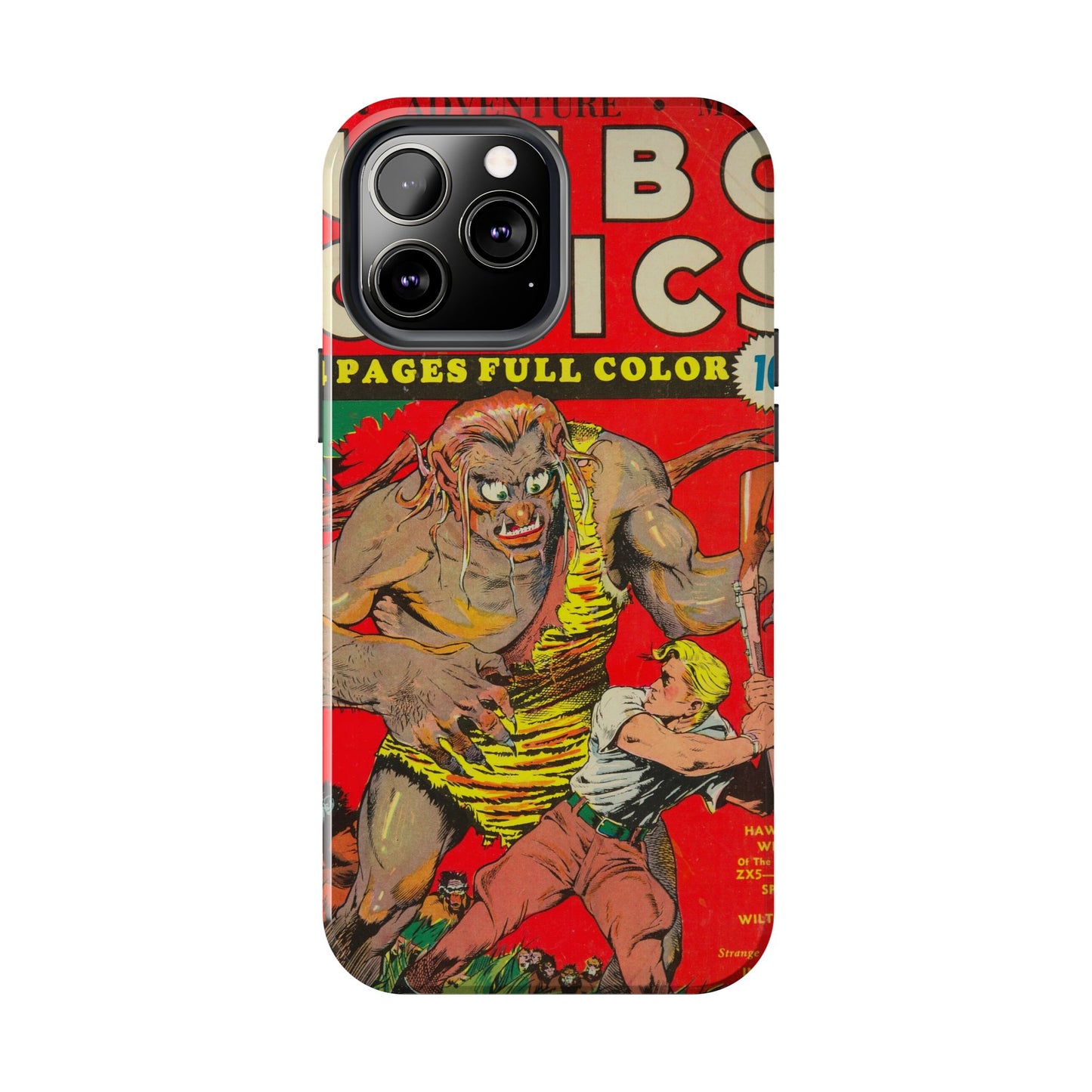 Vintage-Inspired Comic Book Tough Phone Cases - Old School Male 