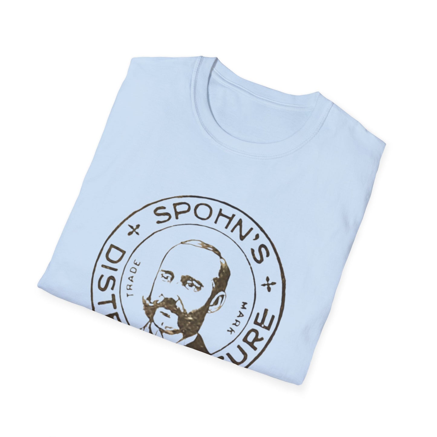 Retro Spohn's Distemper Cure Logo Unisex Soft Cotton Tee